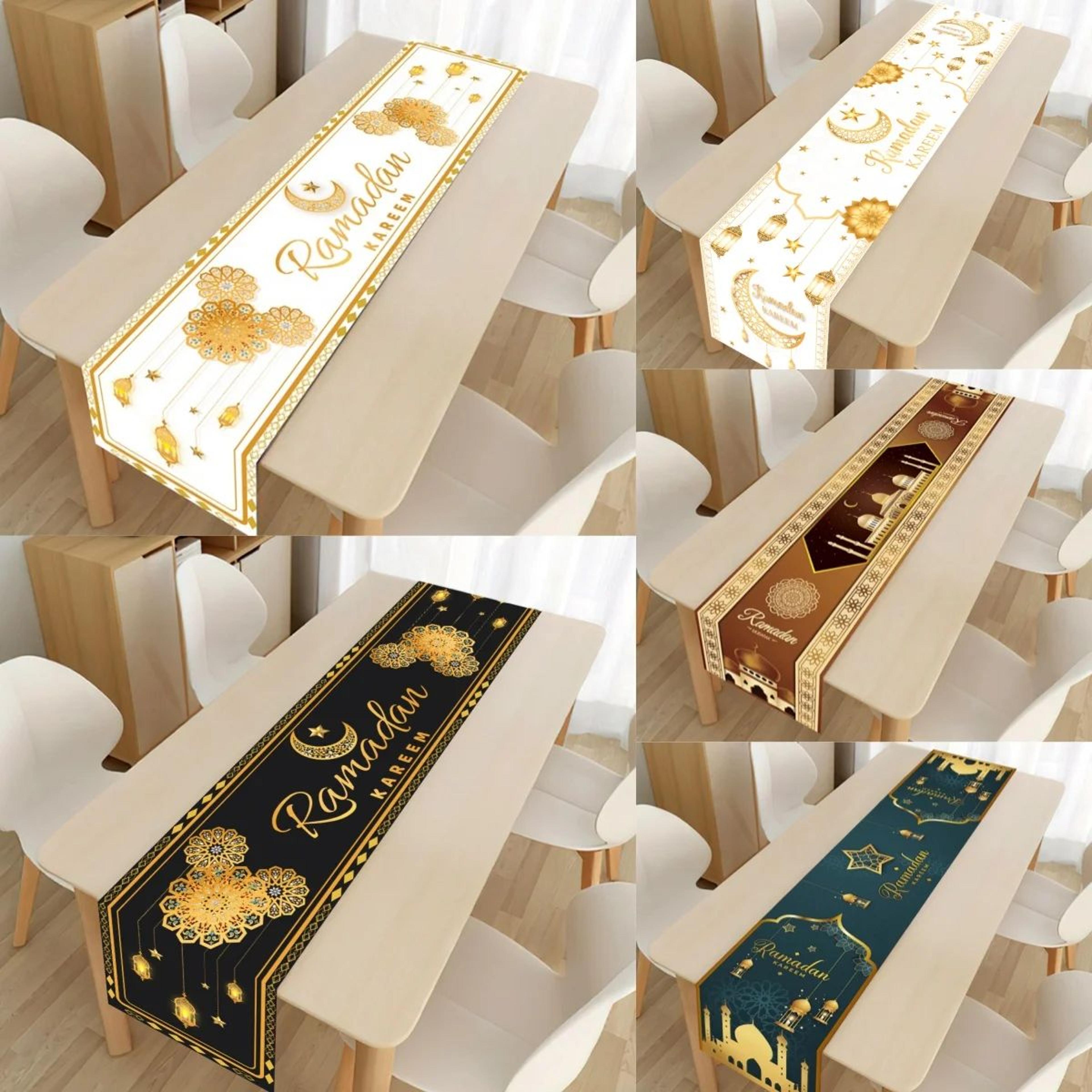 ramadan mubarak eid table runner