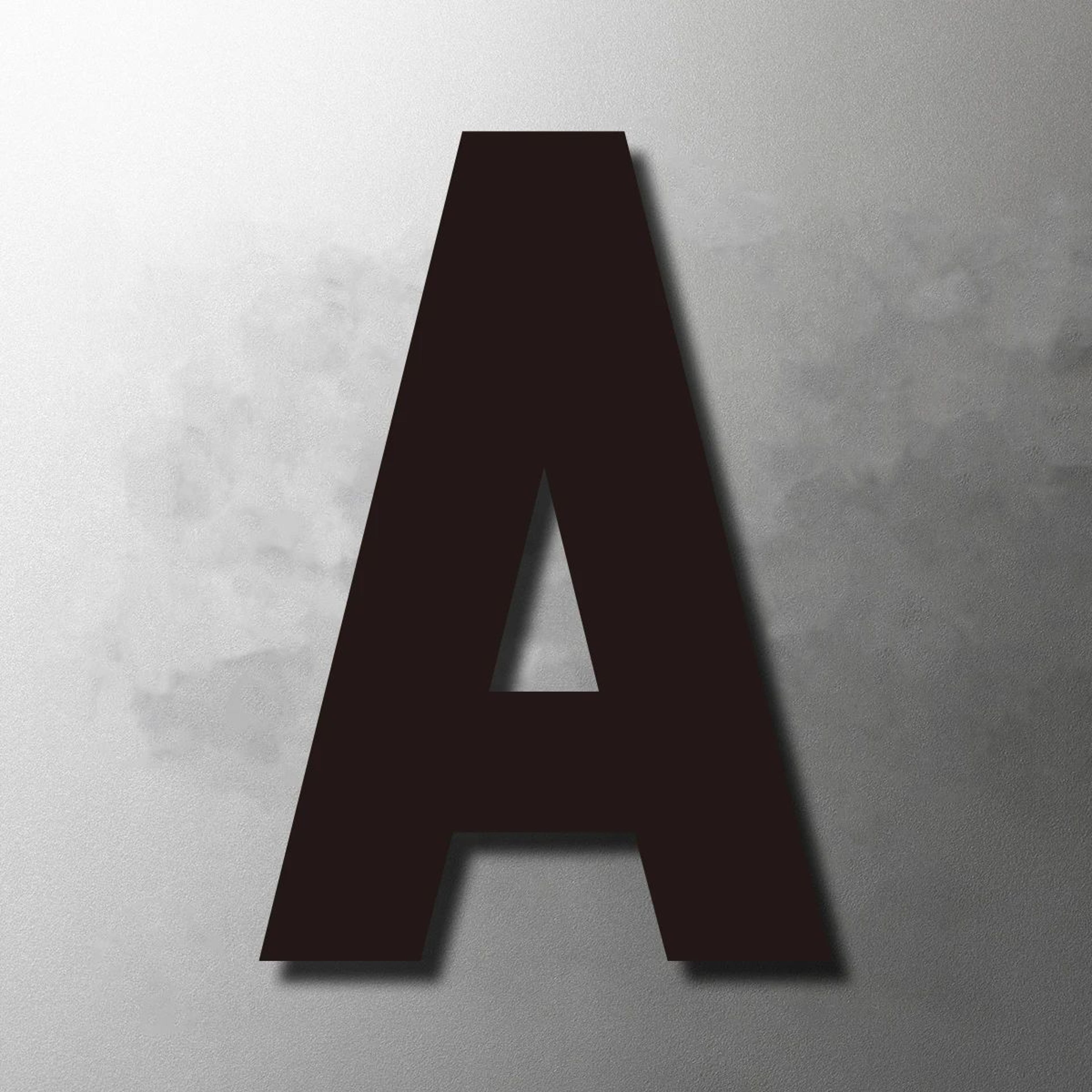 black acrylic 3d letter wall decor
