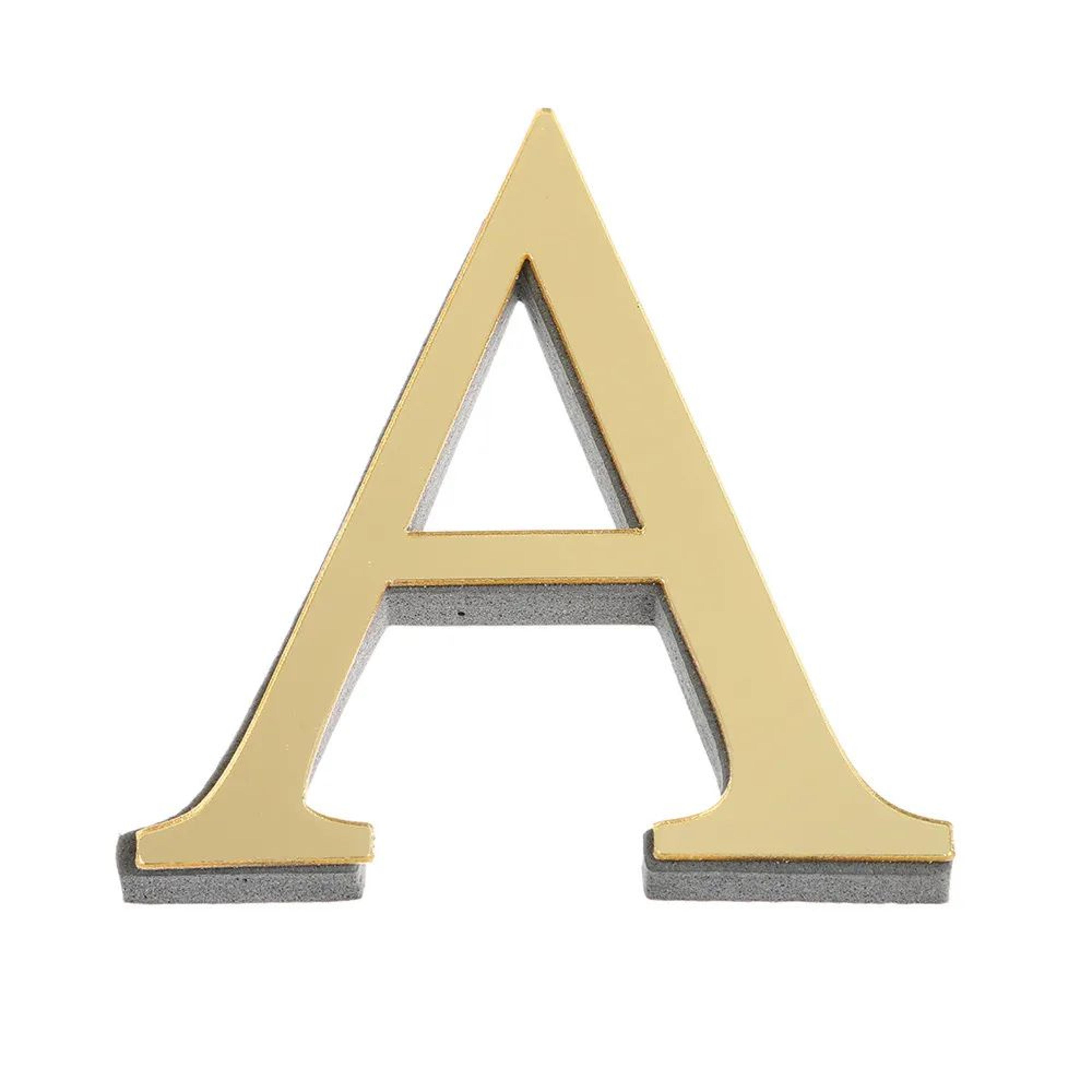 3d mirror alphabet wall letters