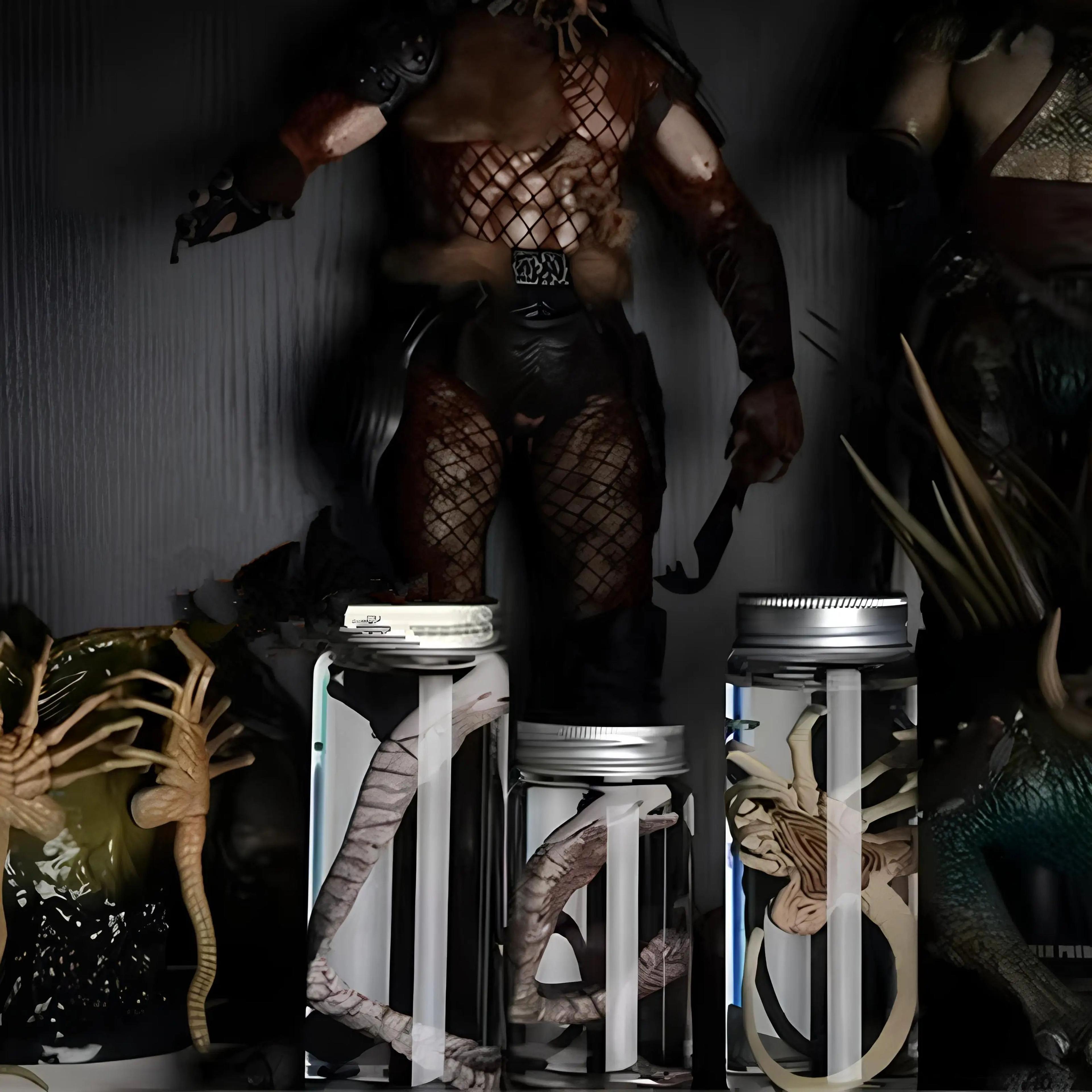 alien specimen jar sci fi display prop