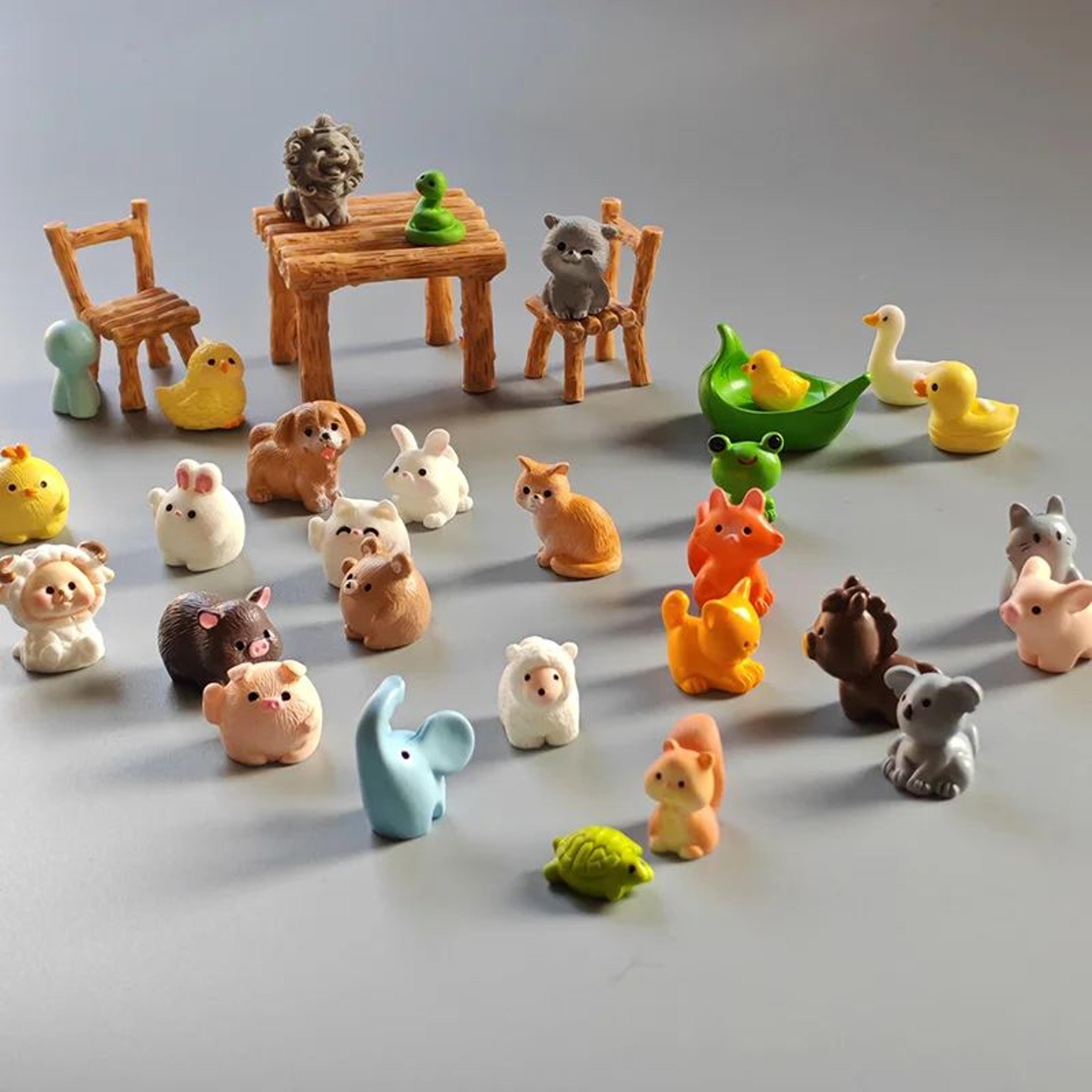 mini animal figurines fairy garden set