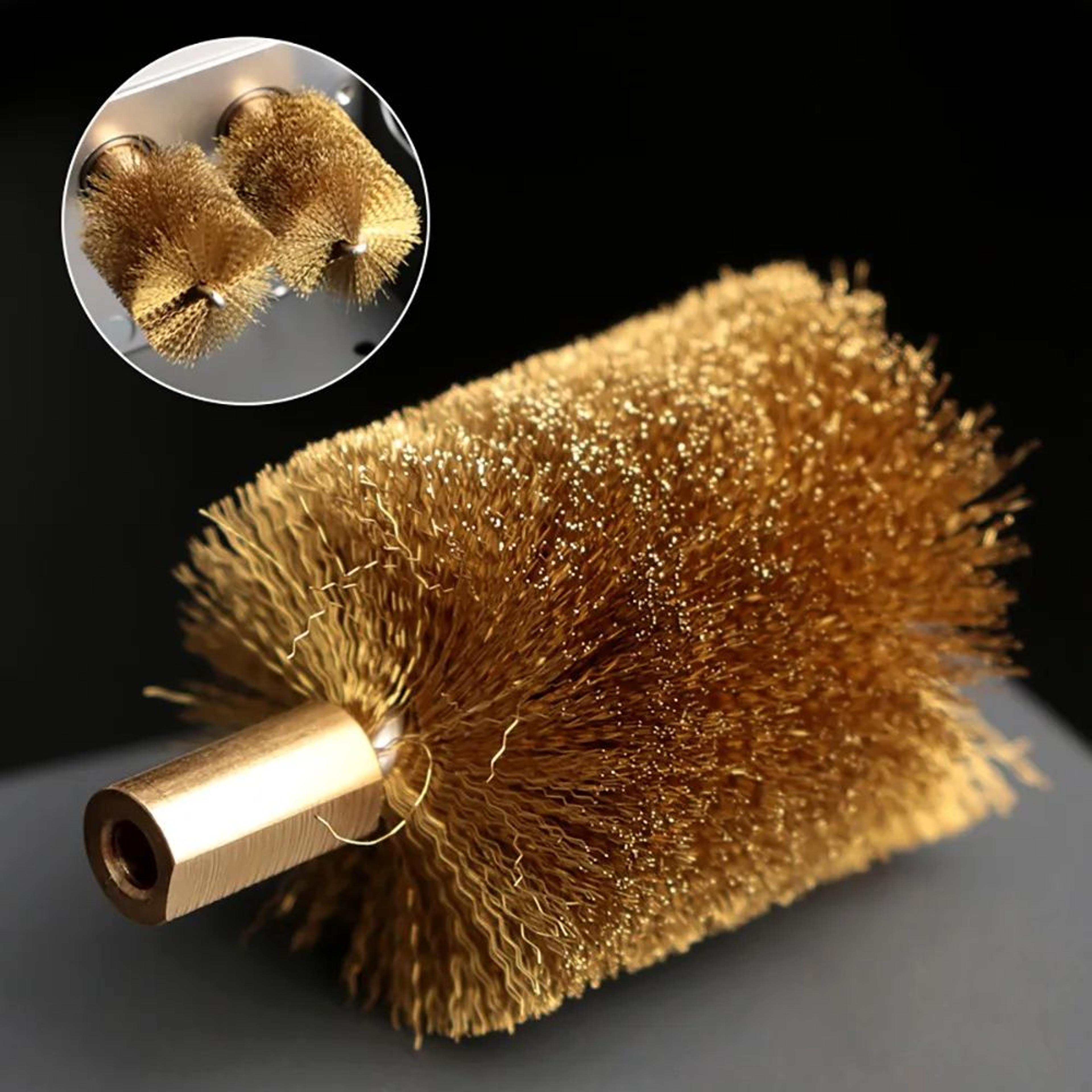 copper soldering iron tip cleaning brush