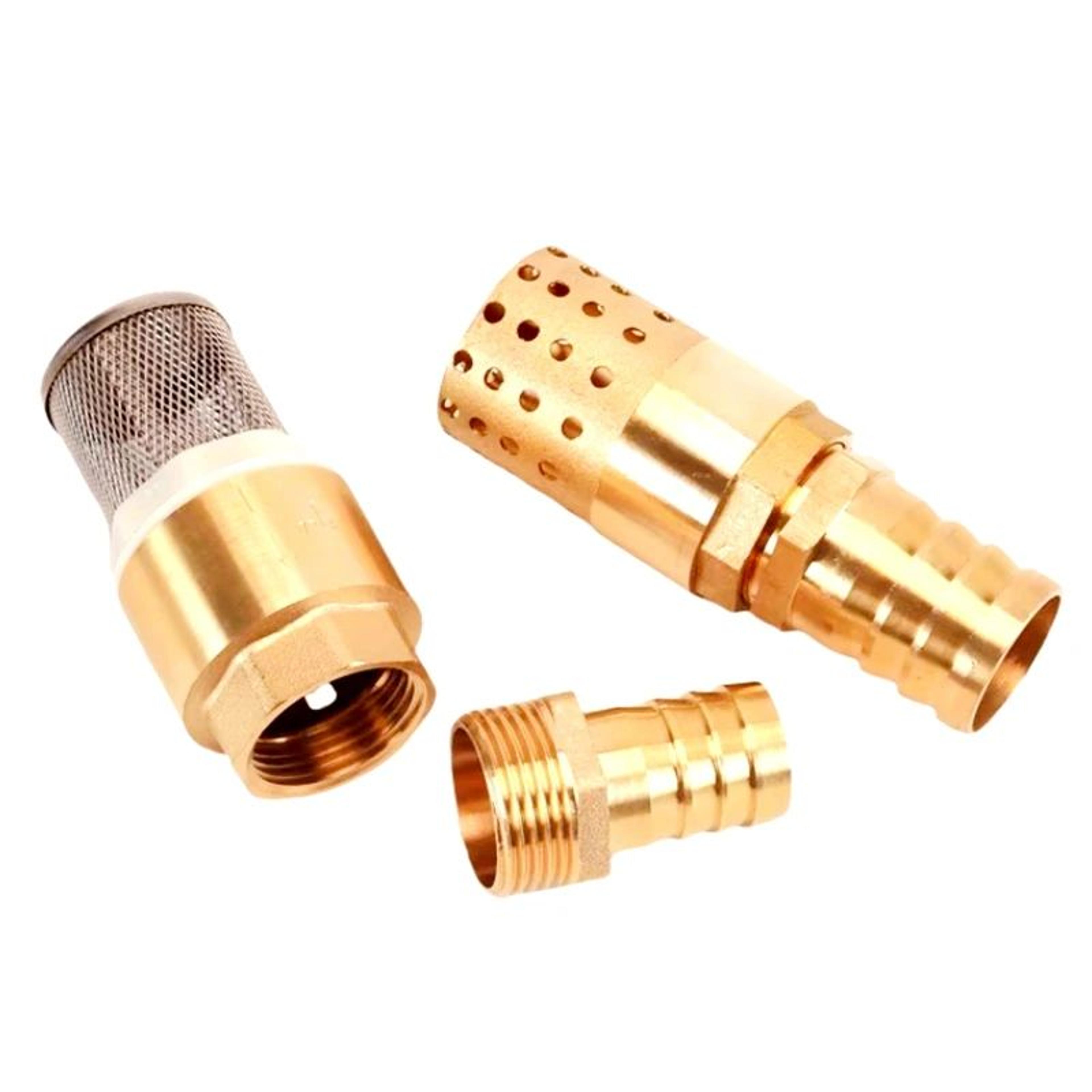 brass foot valve with suction strainer