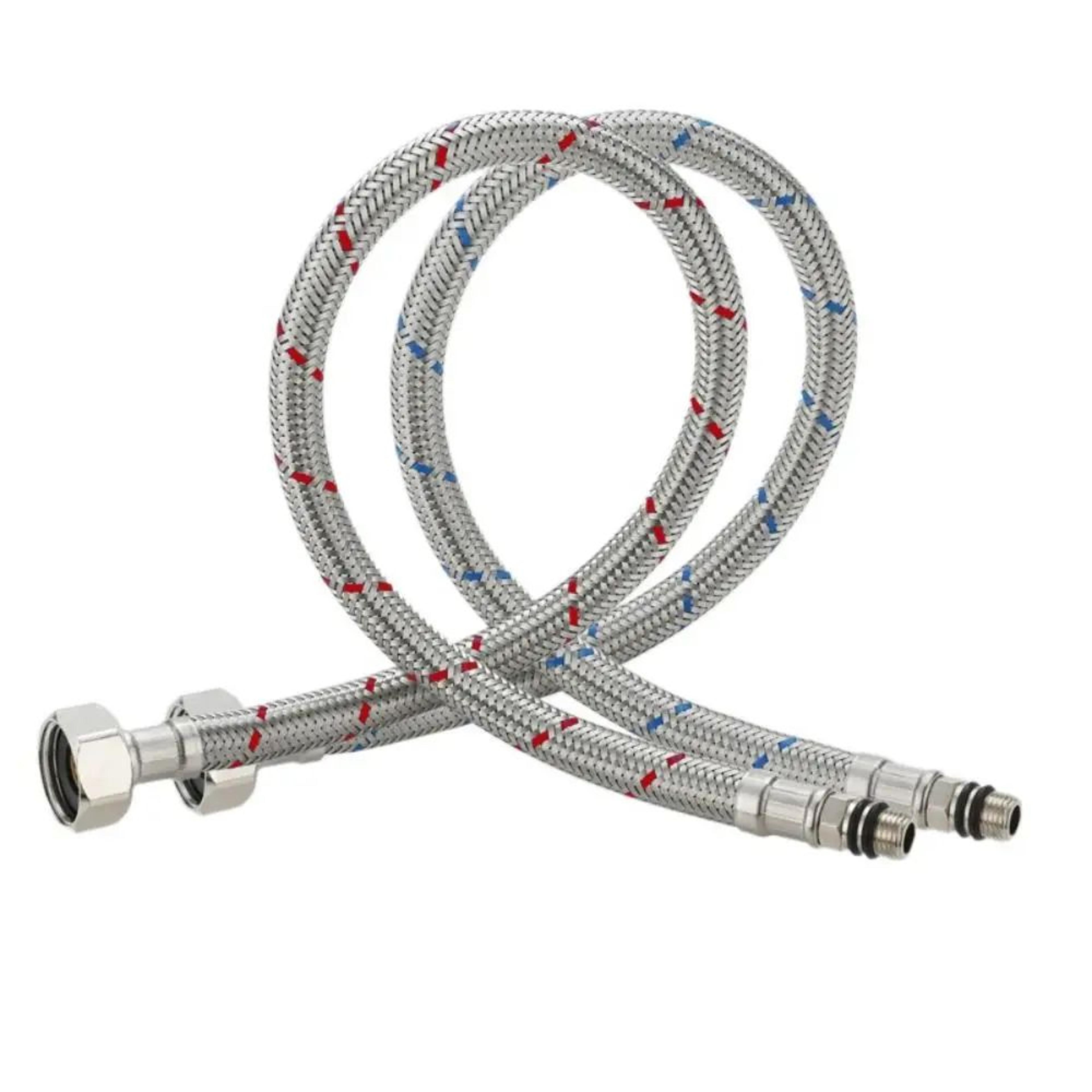 stainless steel faucet supply hose set
