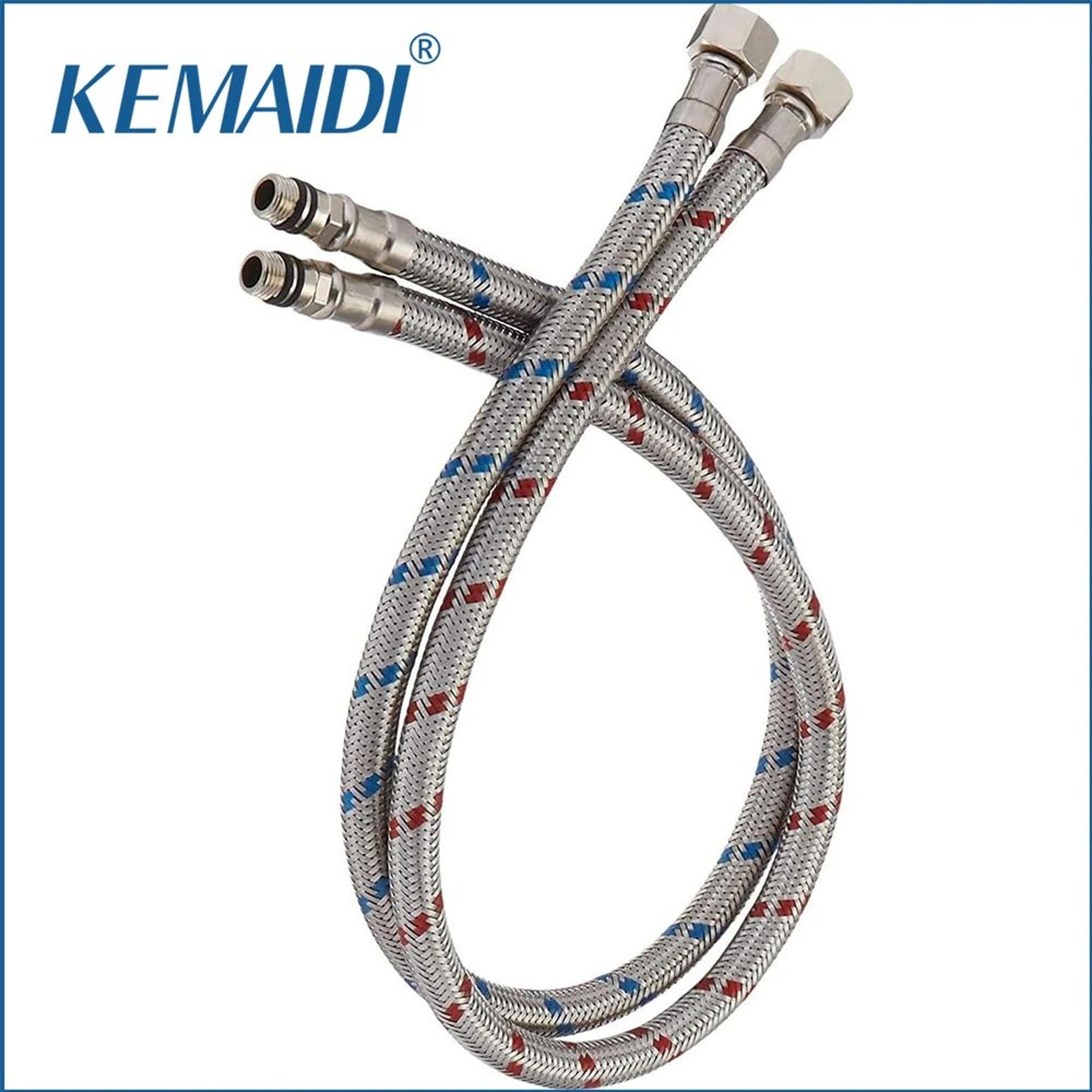kemaidi braided faucet supply line