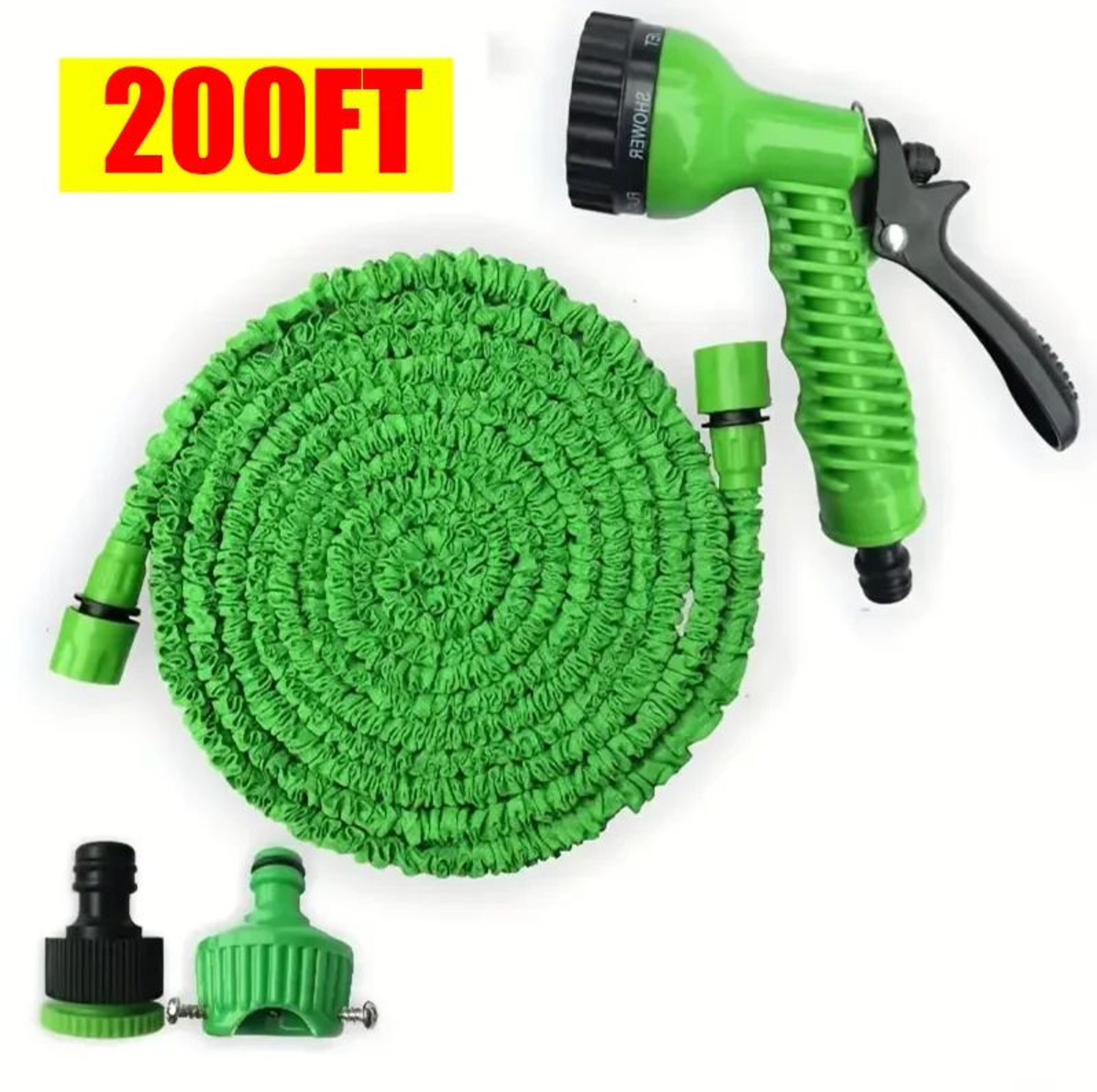 expandable garden hose with 7 pattern nozzle
