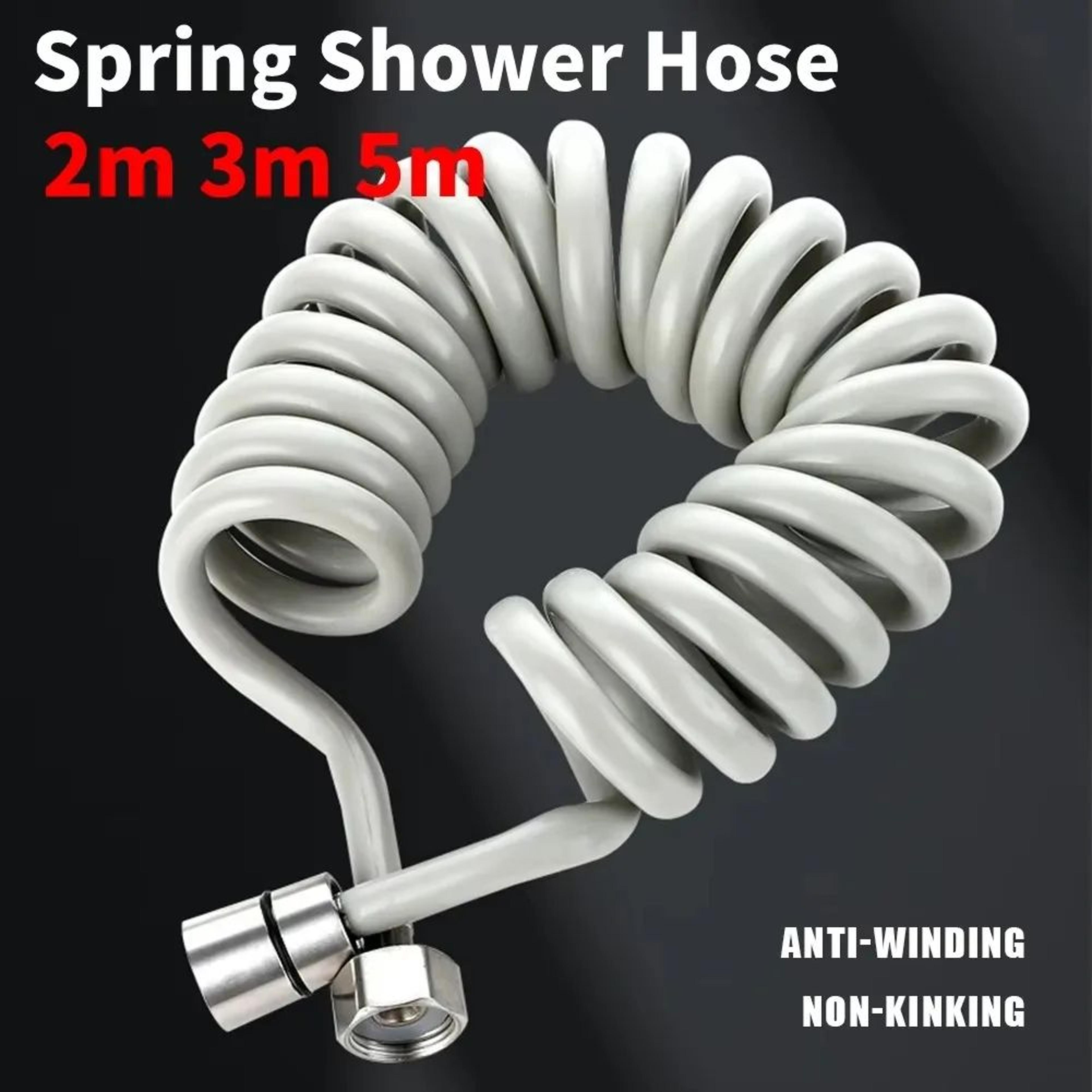 flexible coiled bathroom sprayer hose