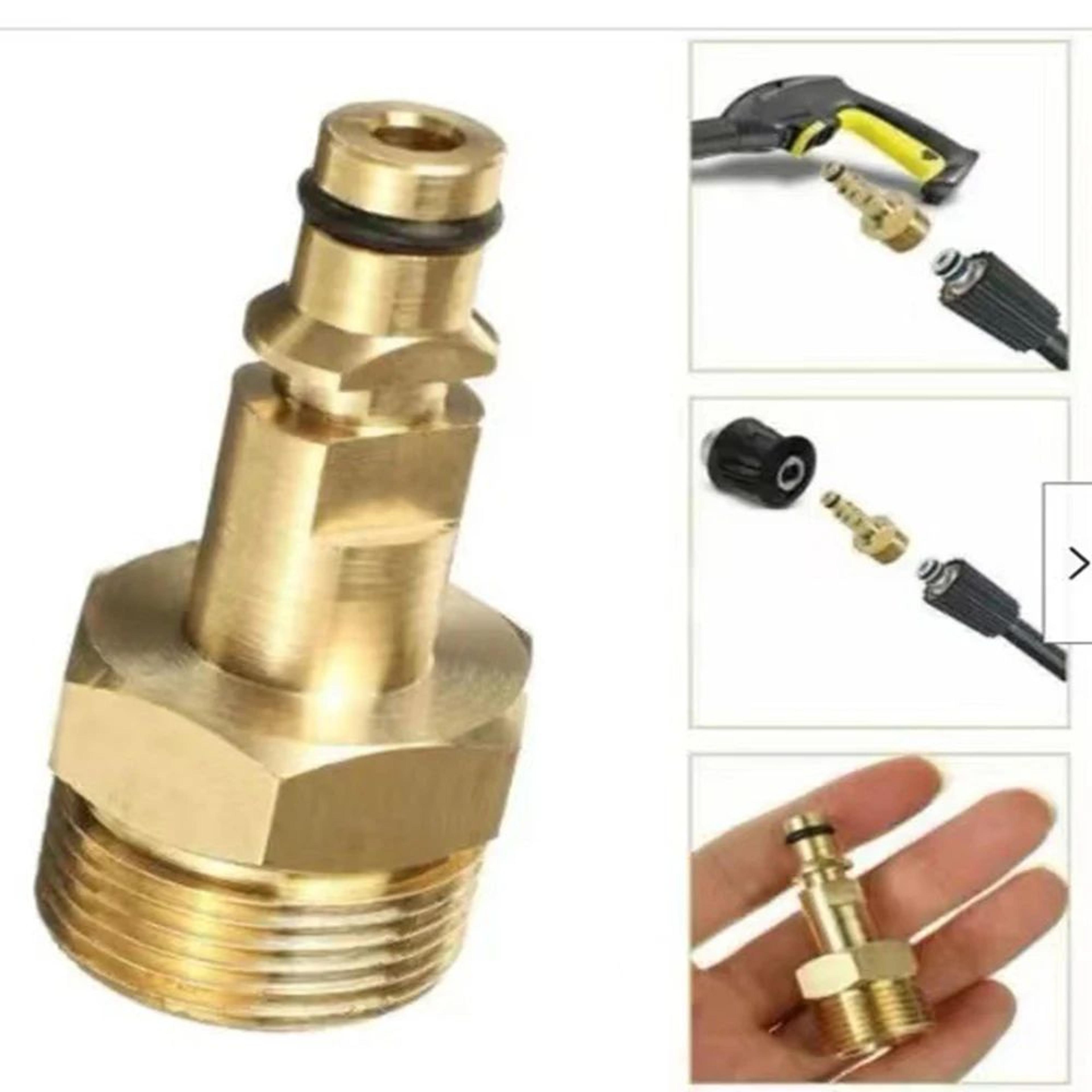 brass m22 pressure washer hose adapter