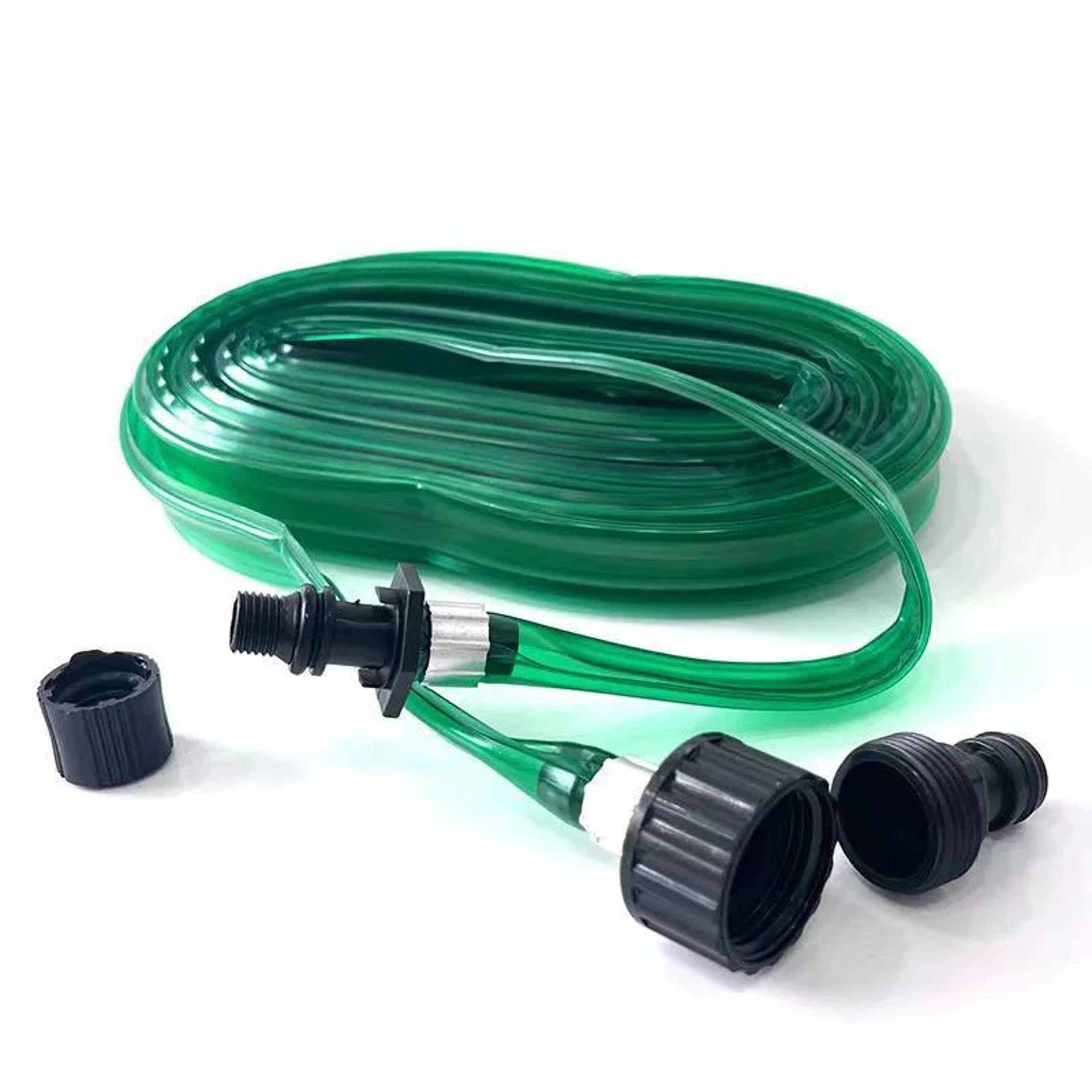 retractable garden hose with solid connector
