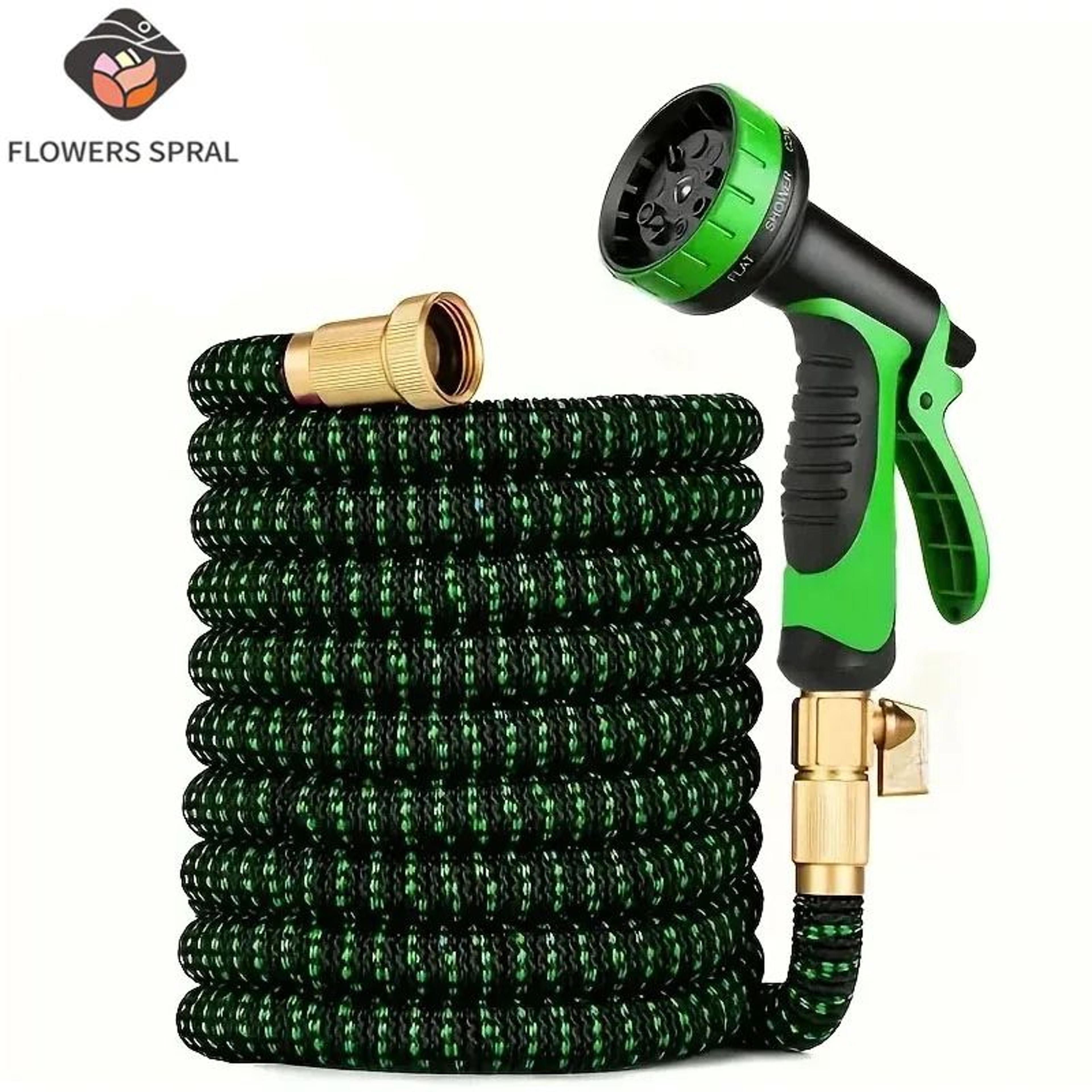 expandable watering hose with 10 pattern sprayer
