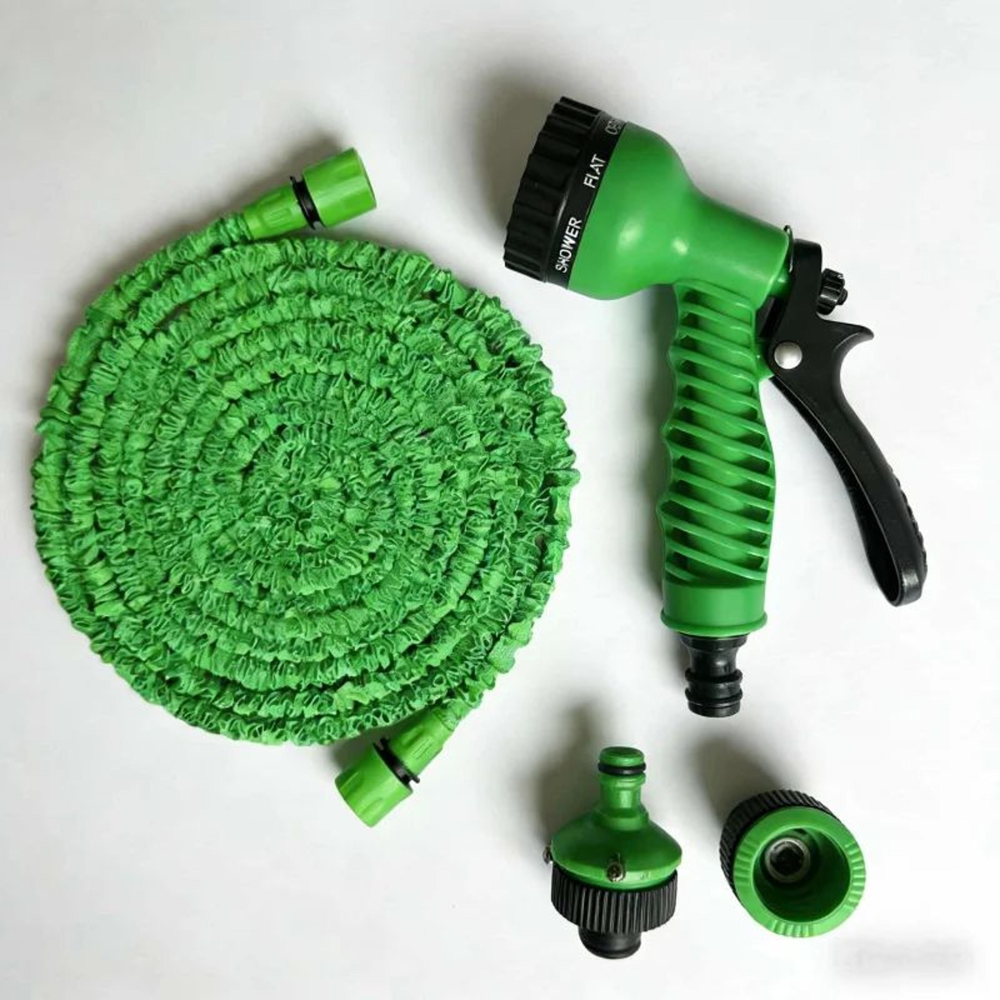 flexible garden hose with 7 mode foam sprayer