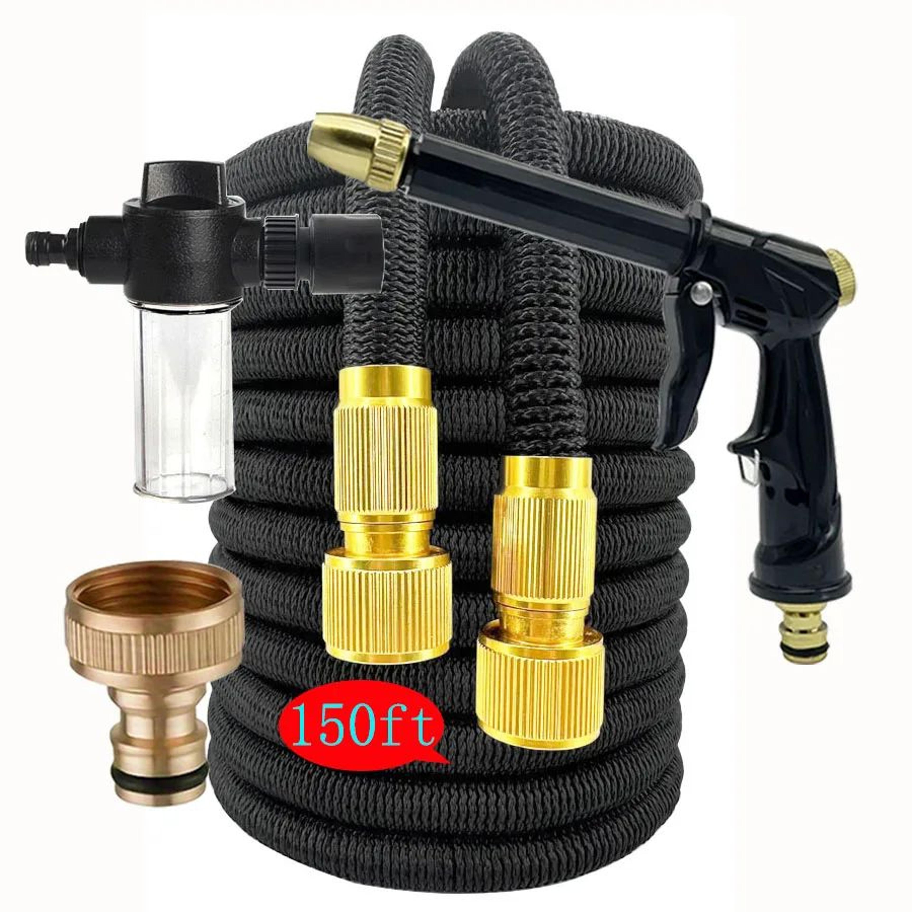 expandable tpe garden hose with metal connectors