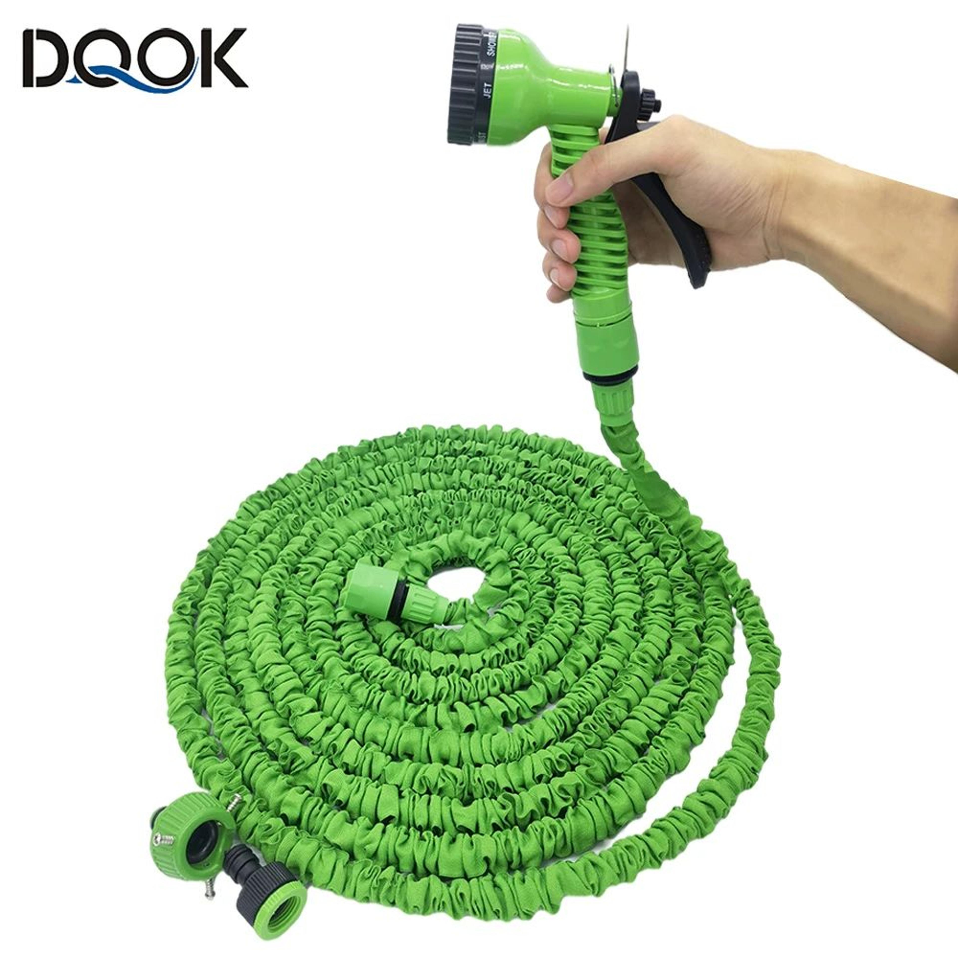expandable garden hose with 7 pattern foam sprayer