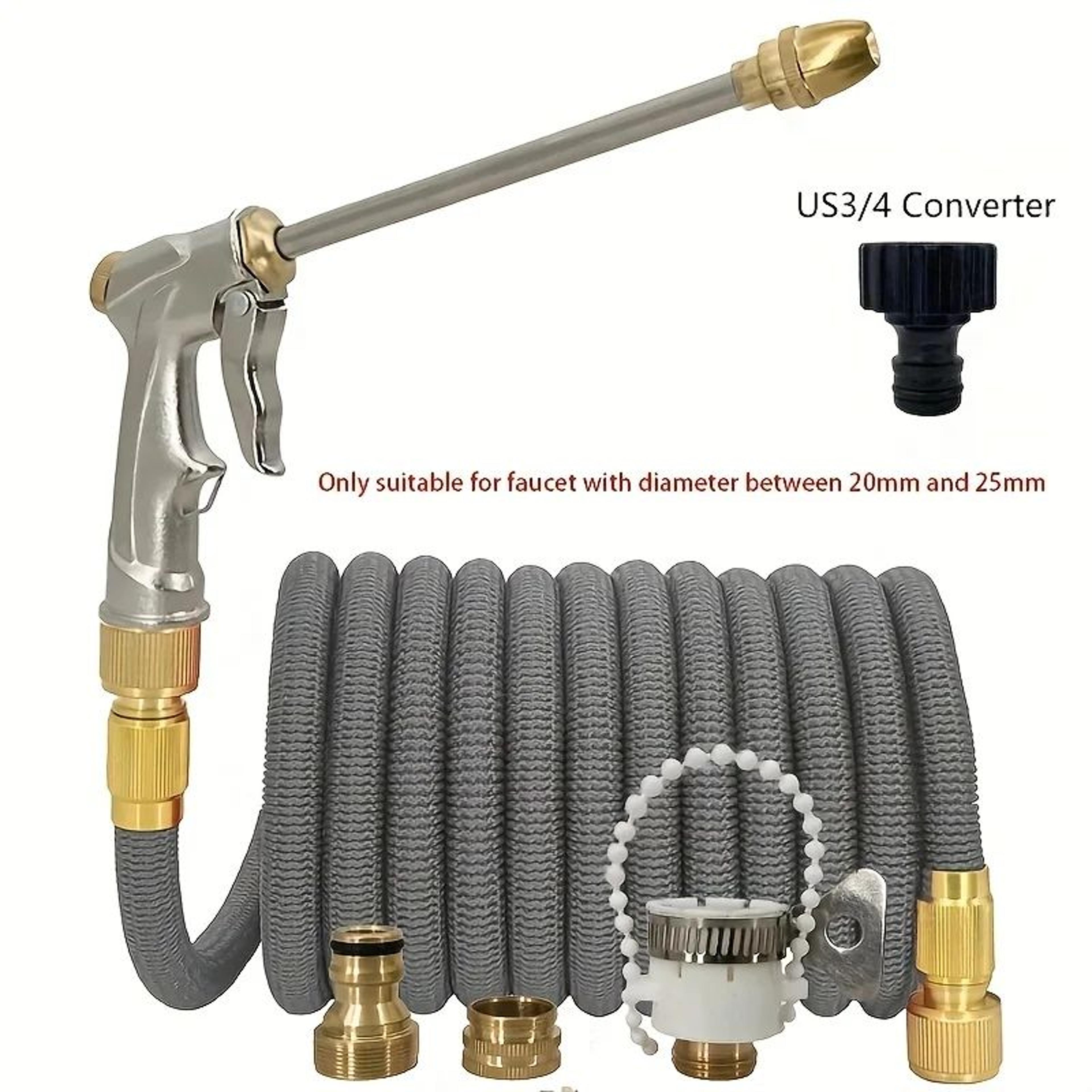 durable flexible garden hose with spray gun