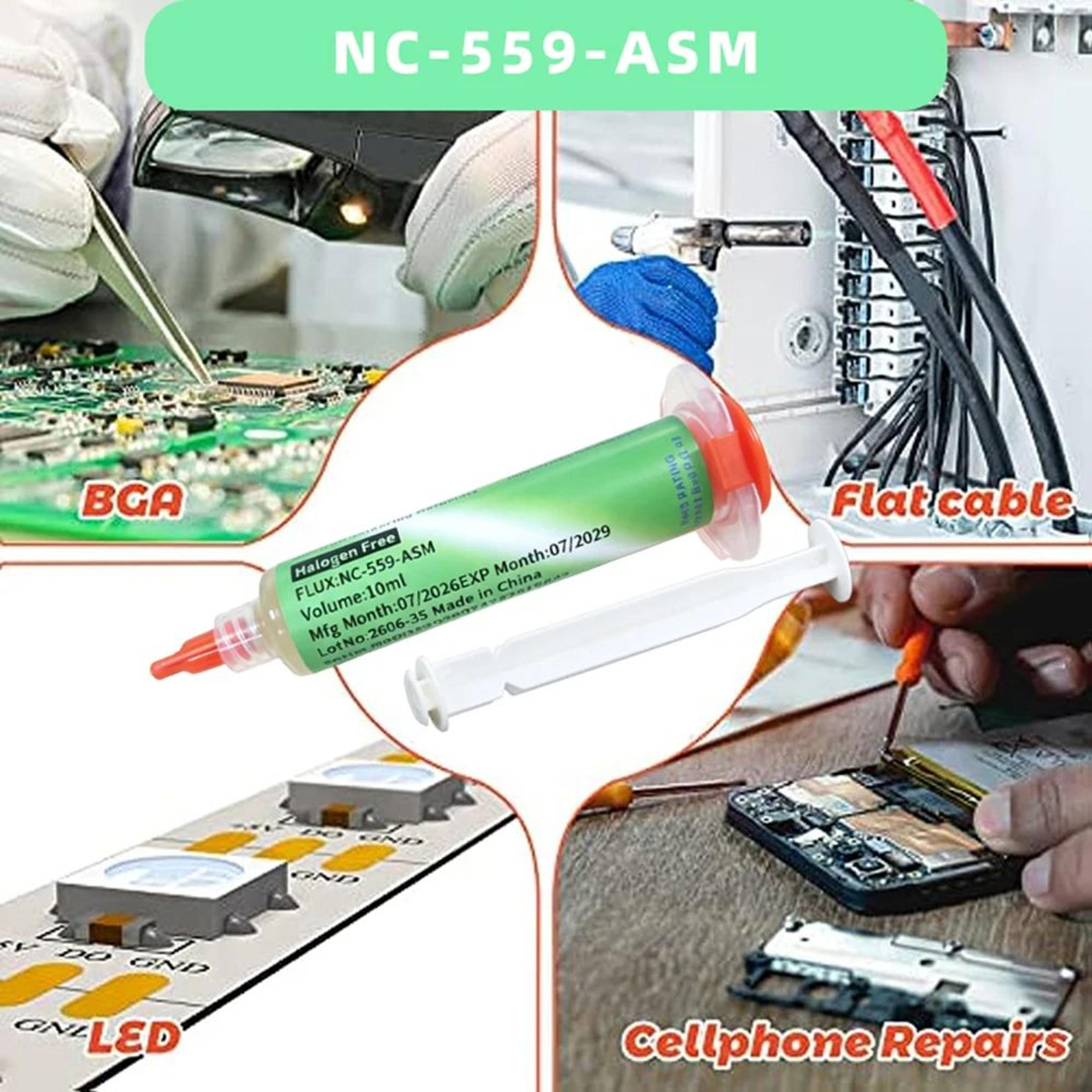 nc 559 asm no clean soldering flux paste