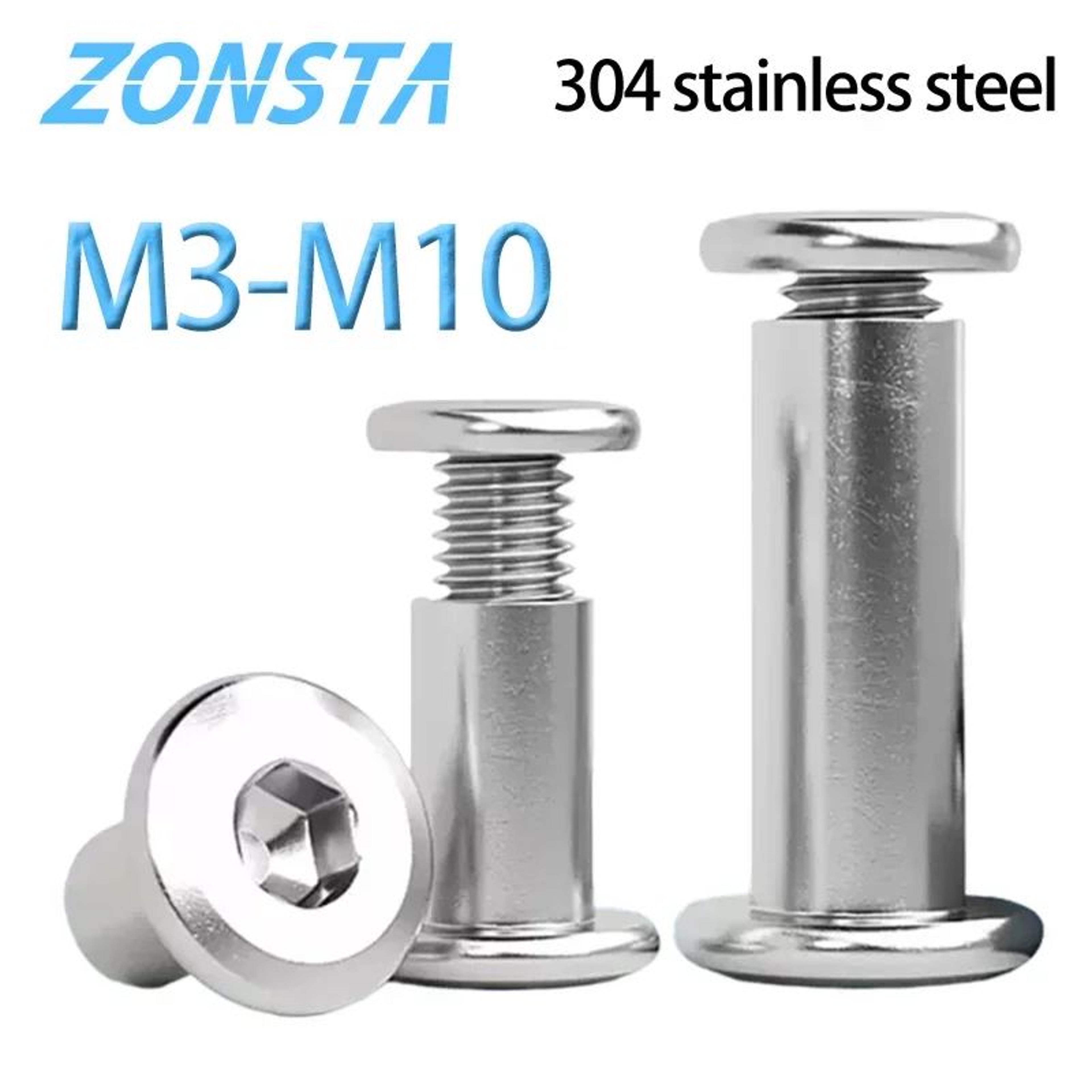 stainless steel furniture connector nuts