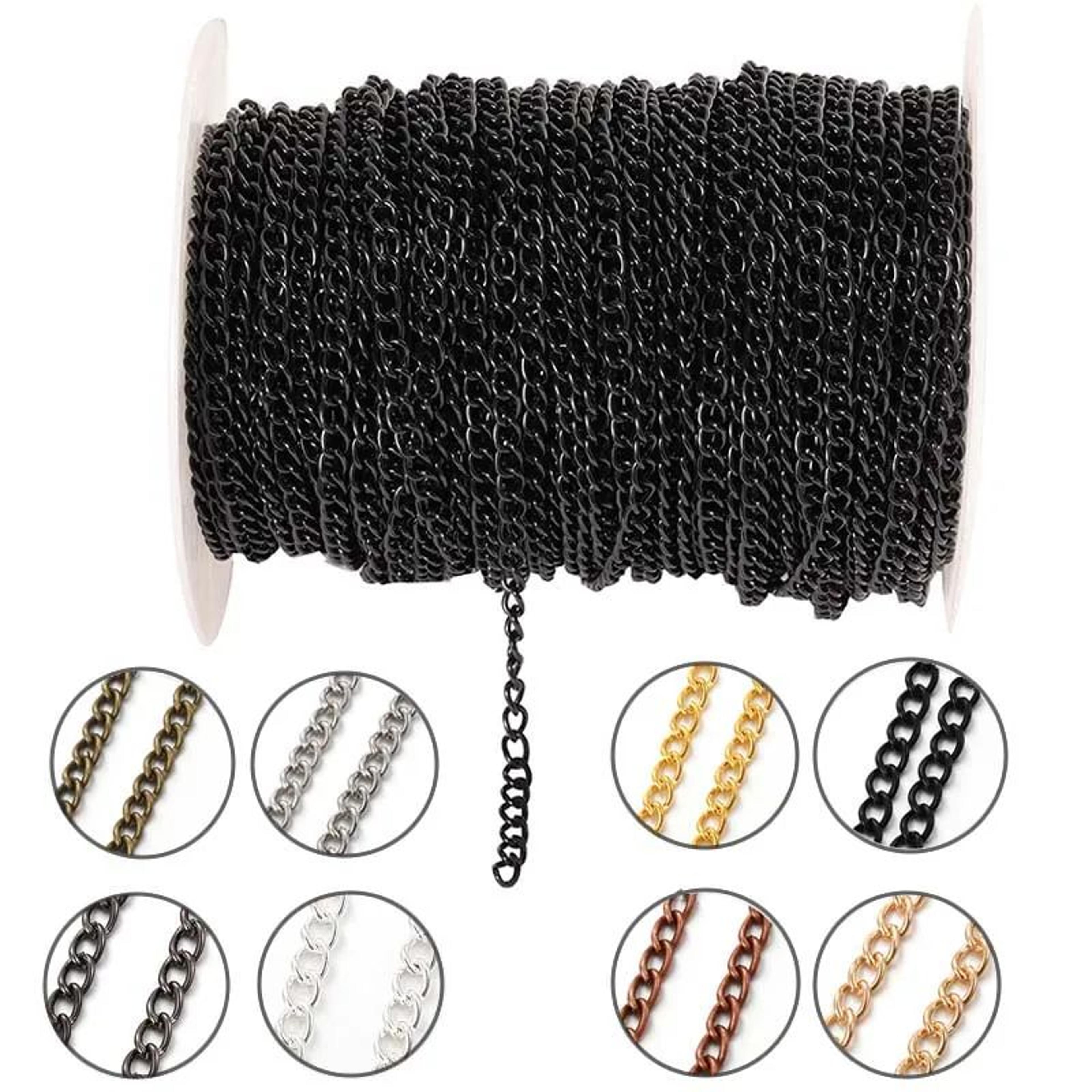 flat metal jewelry making chain