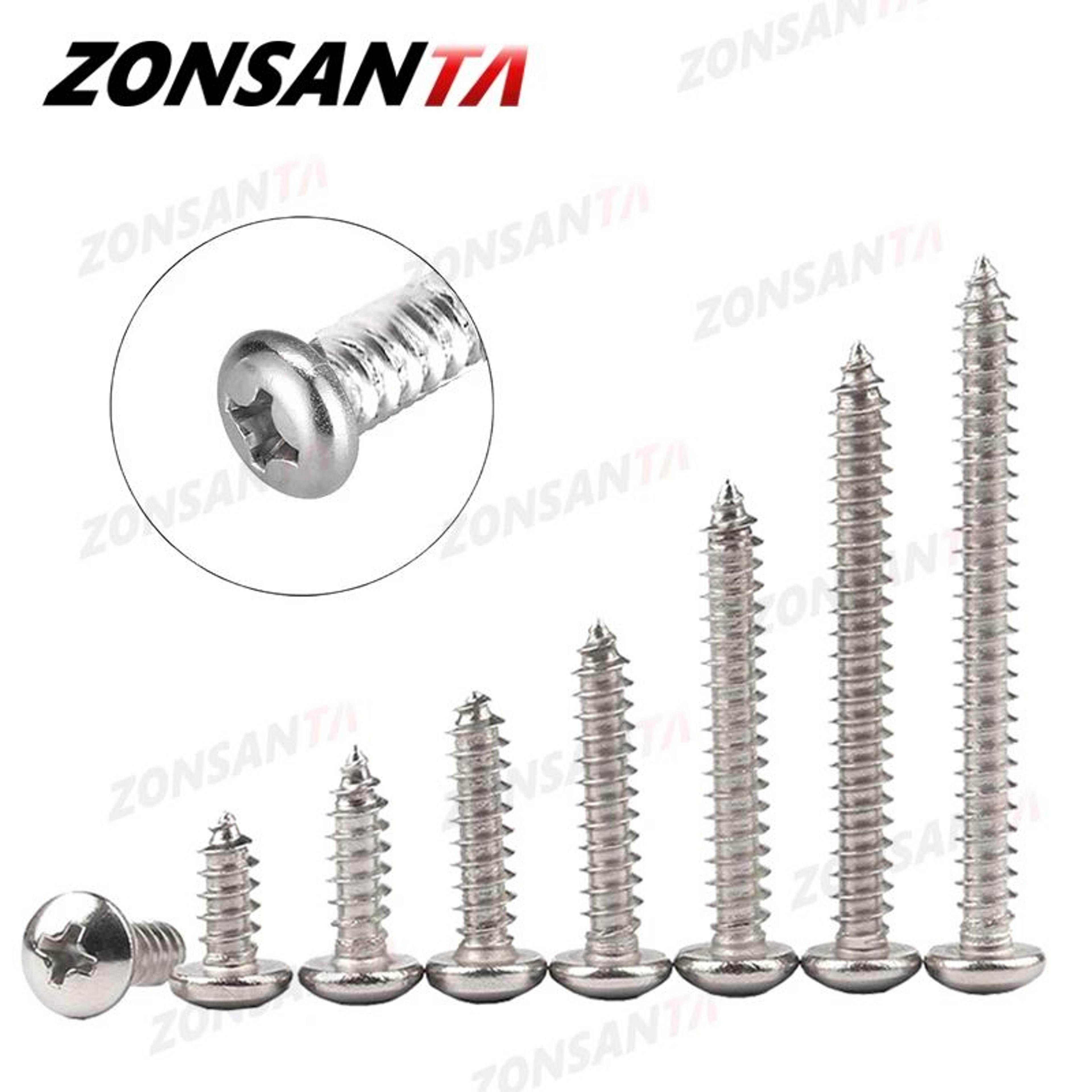 304 stainless steel self tapping screws