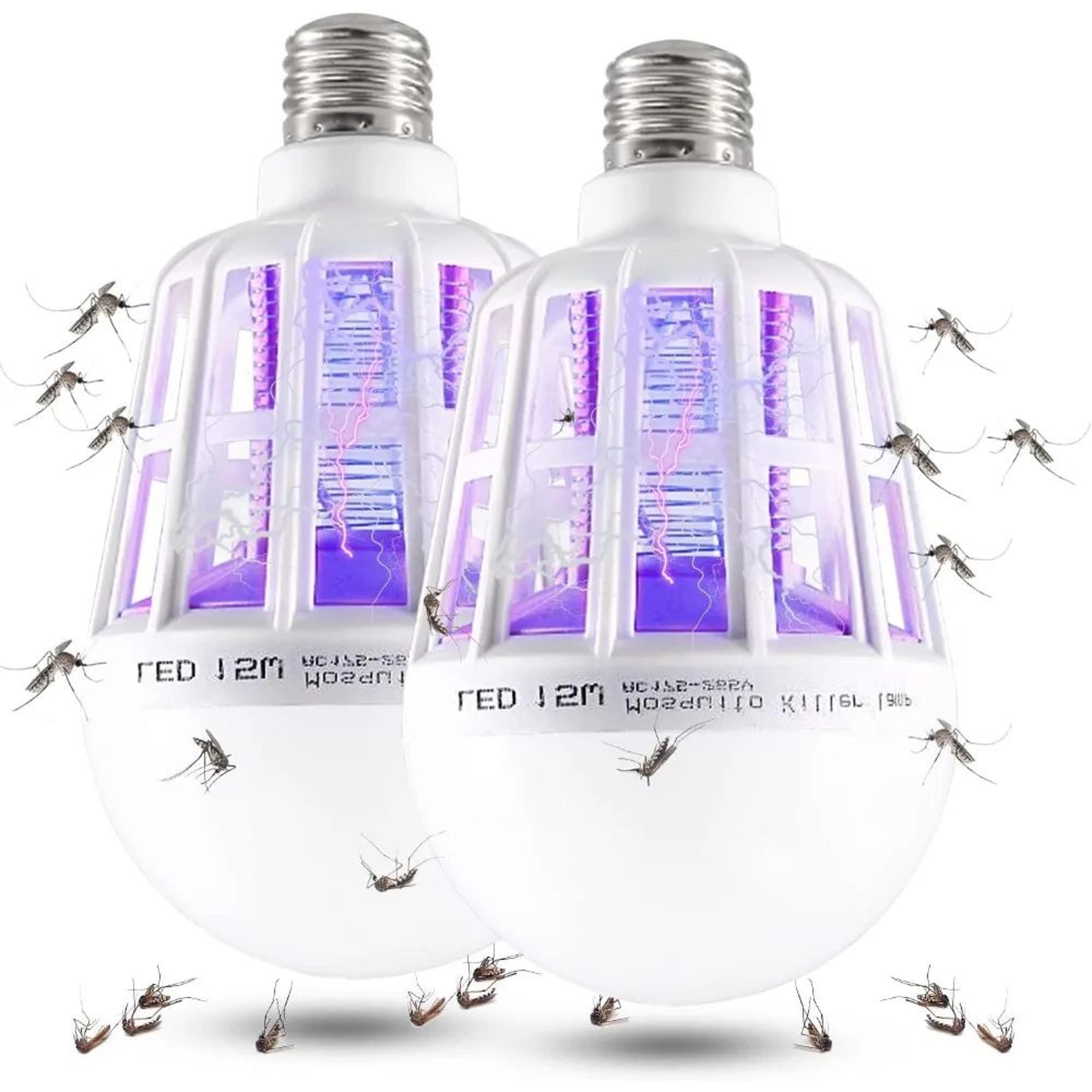 2 in 1 bug zapper light bulb mosquito and gnat trap