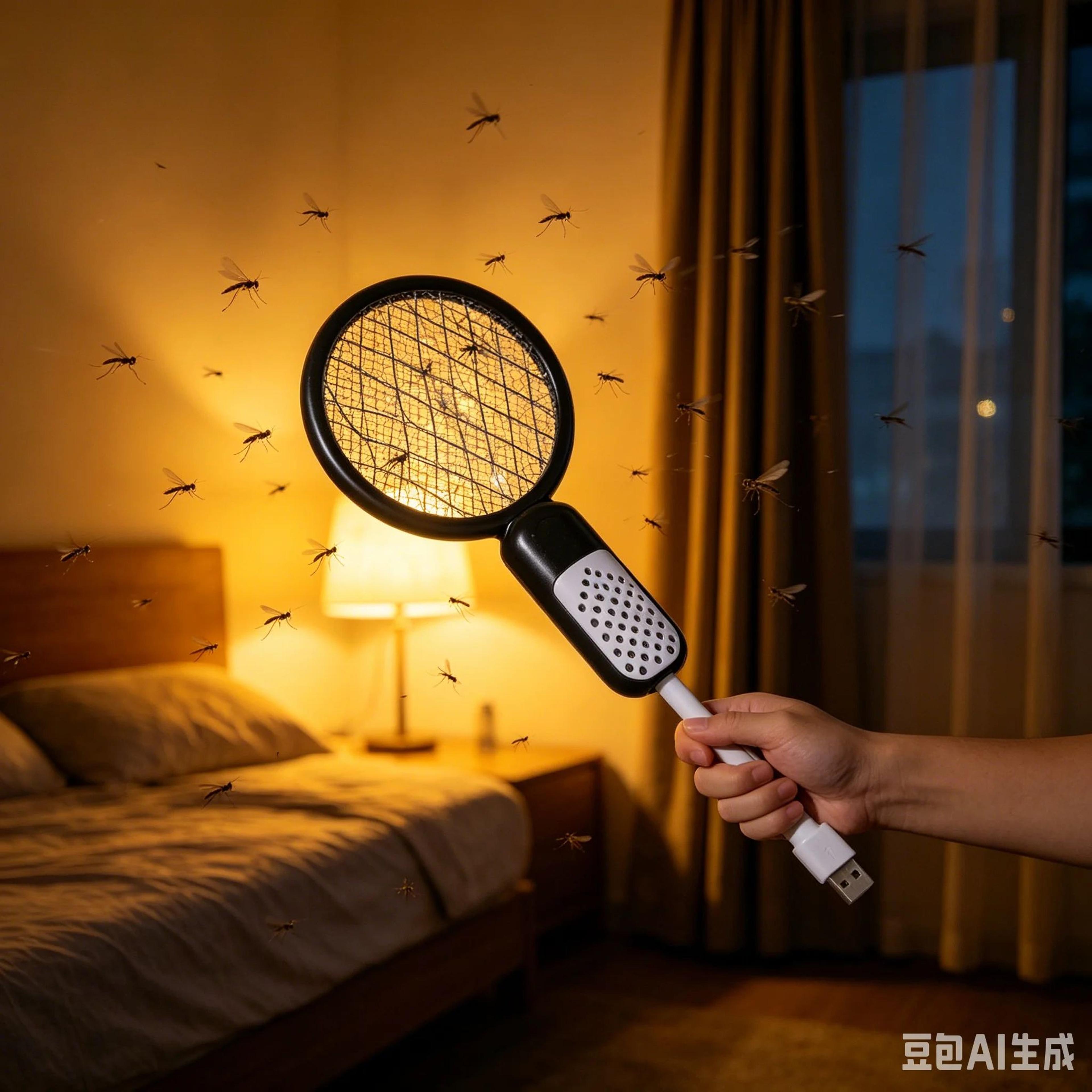 mini electric mosquito swatter rechargeable bug zapper