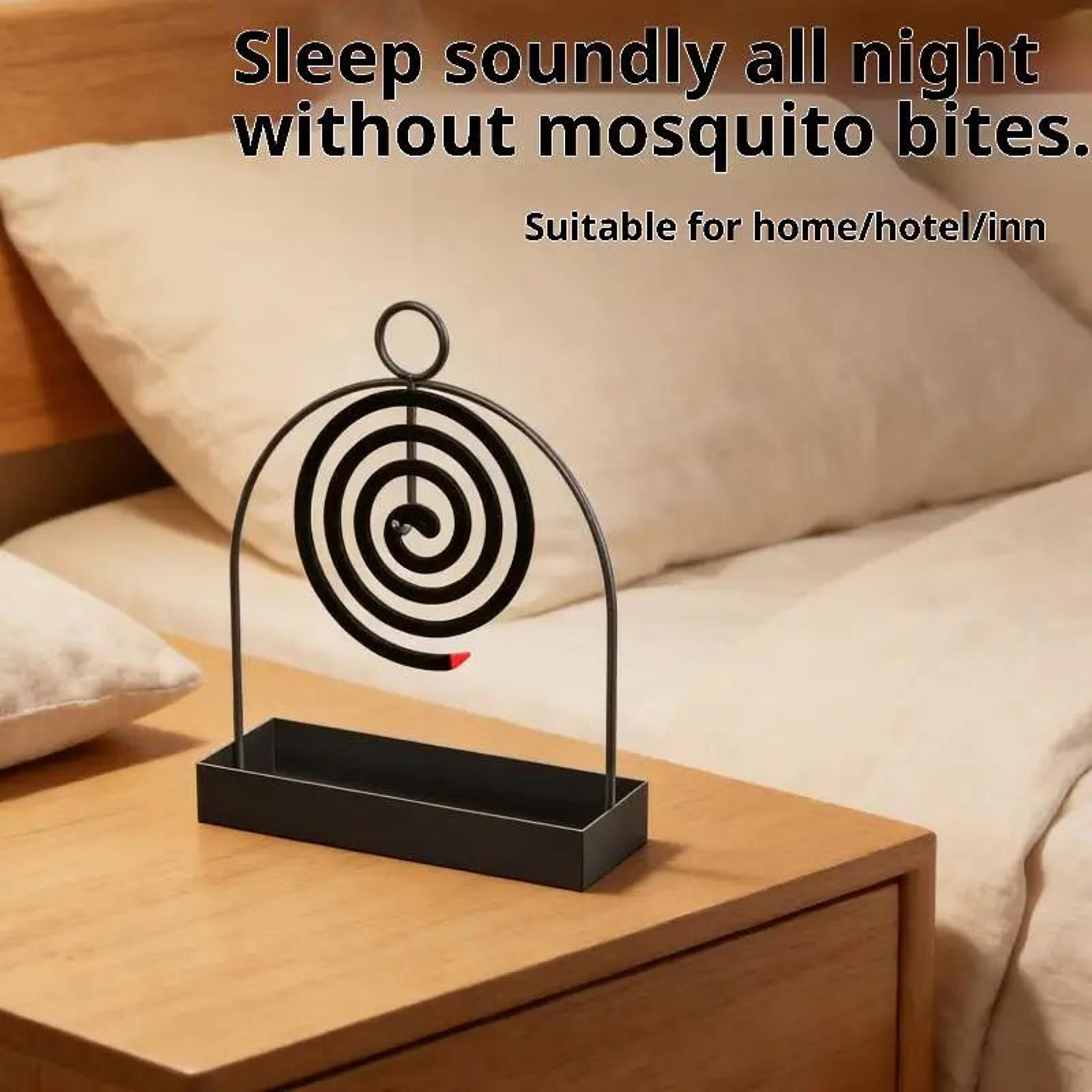 nordic iron mosquito coil holder with ash tray