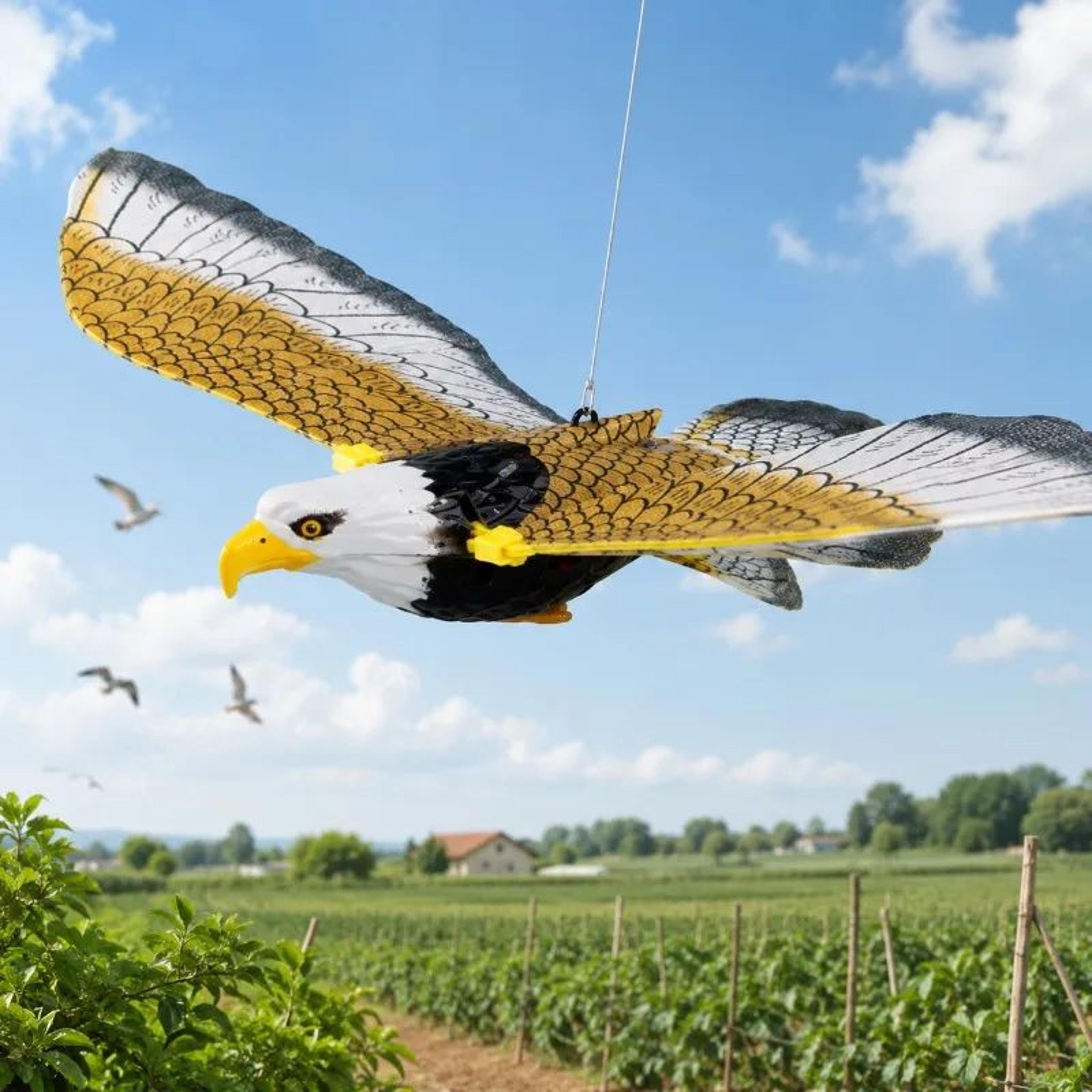 flying eagle bird repeller outdoor garden scarecrow