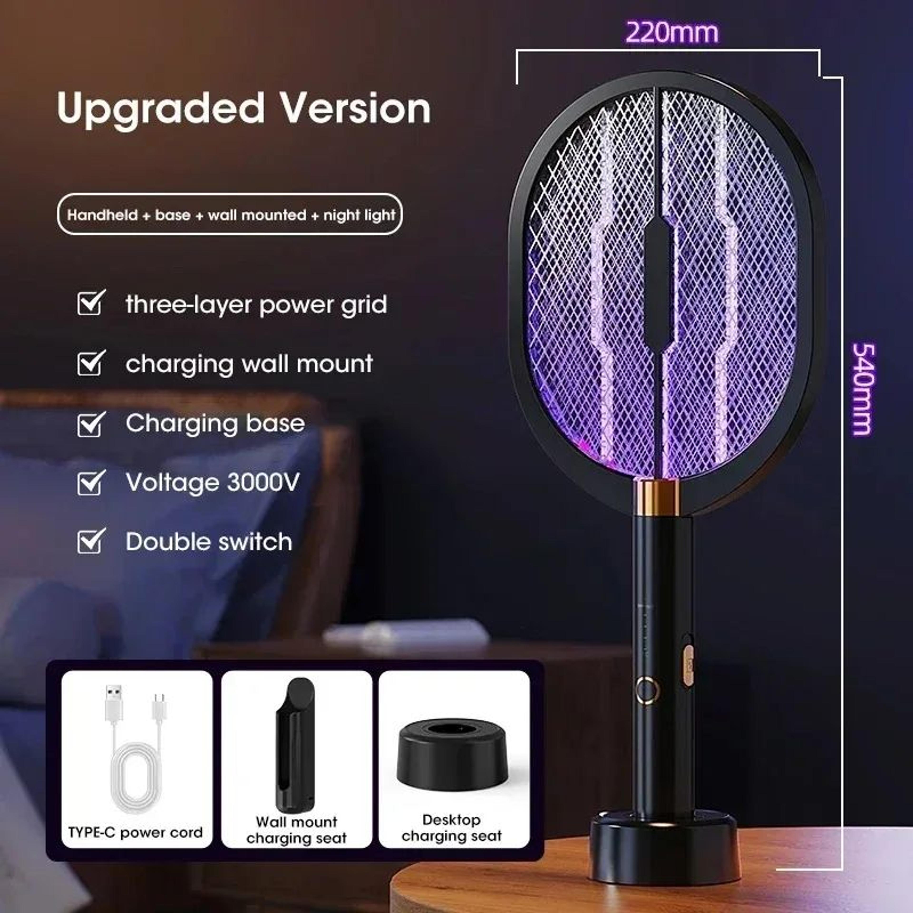 3000v uv mosquito killer rechargeable portable bug trap