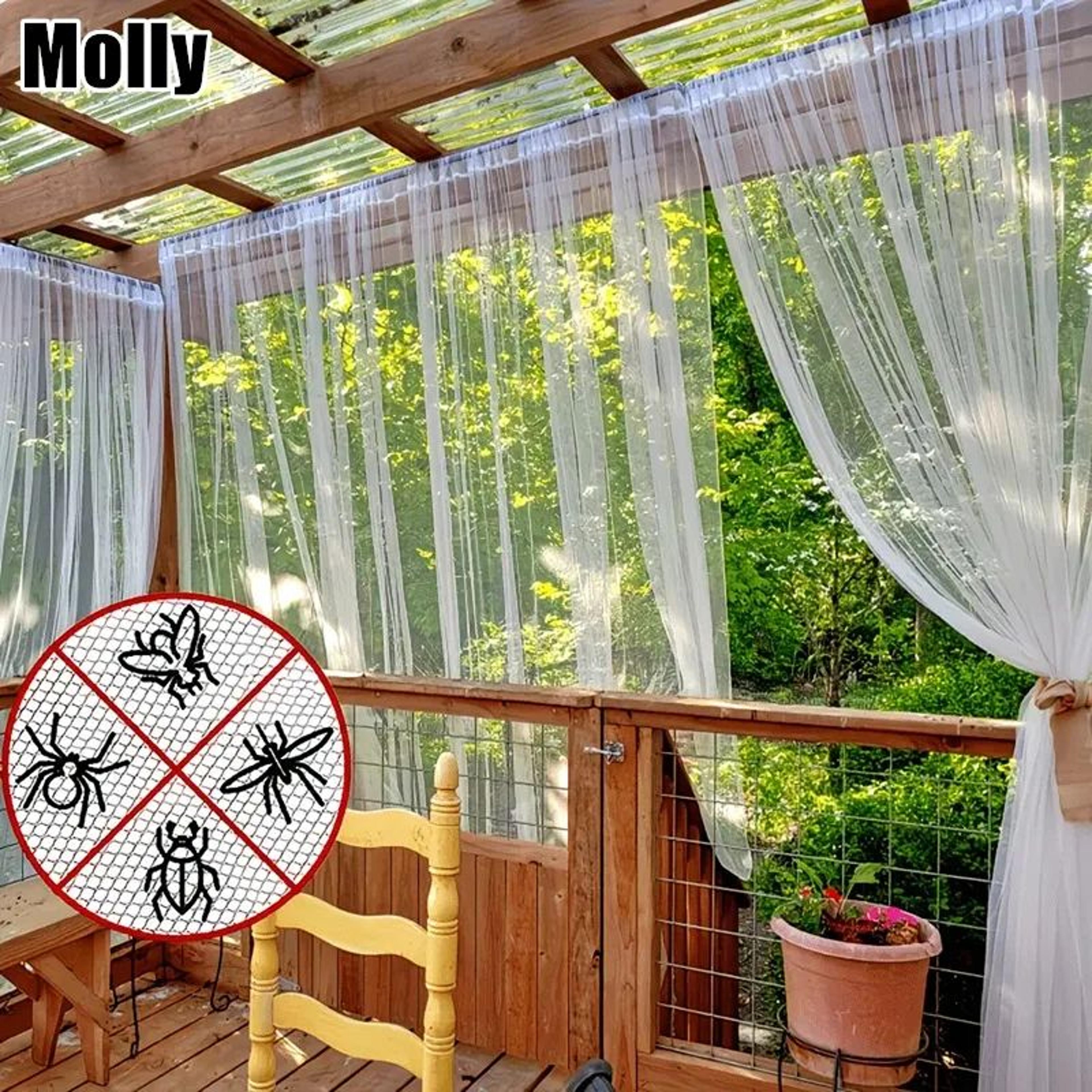 outdoor mosquito net curtain sheer patio panel