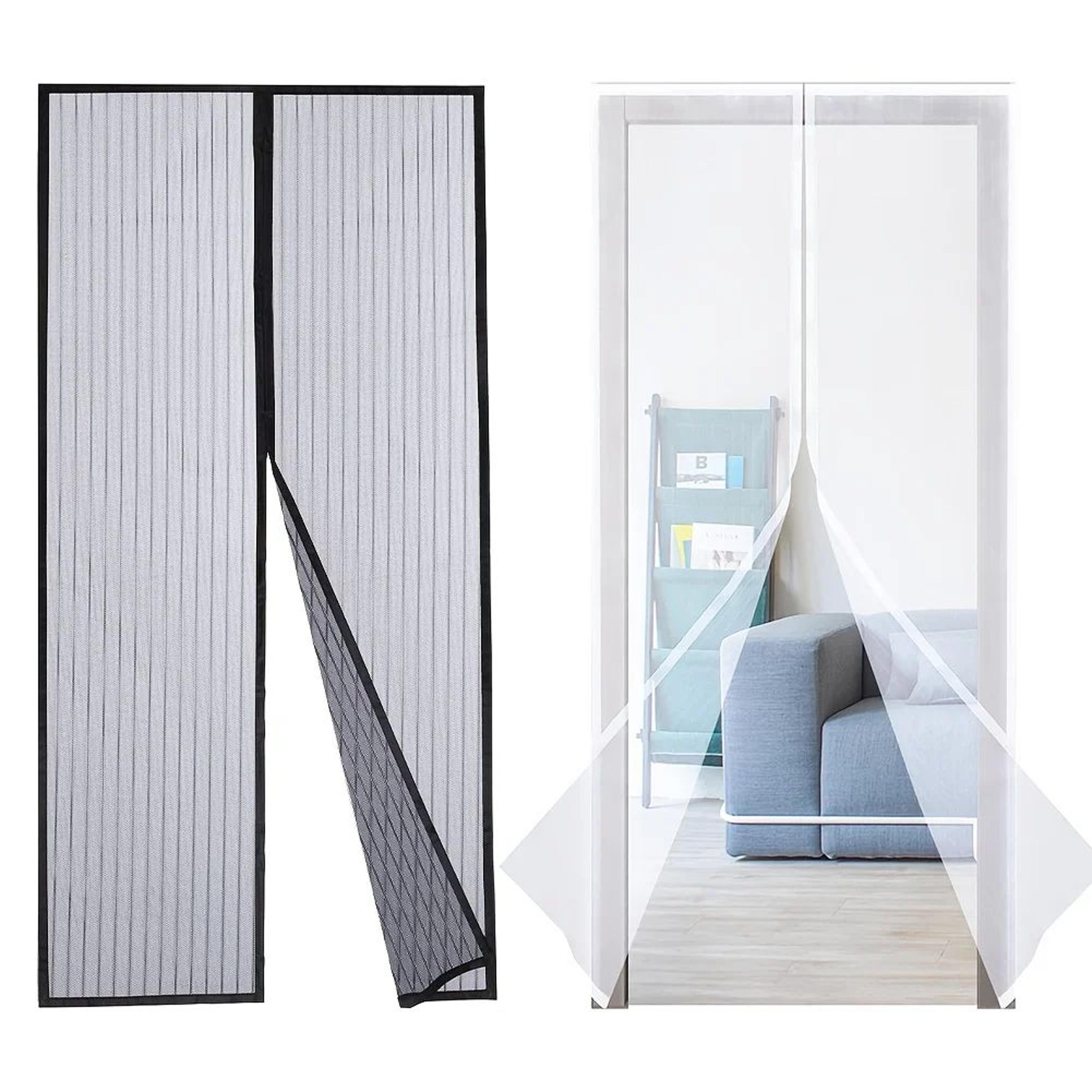 heavy duty magnetic mesh screen door