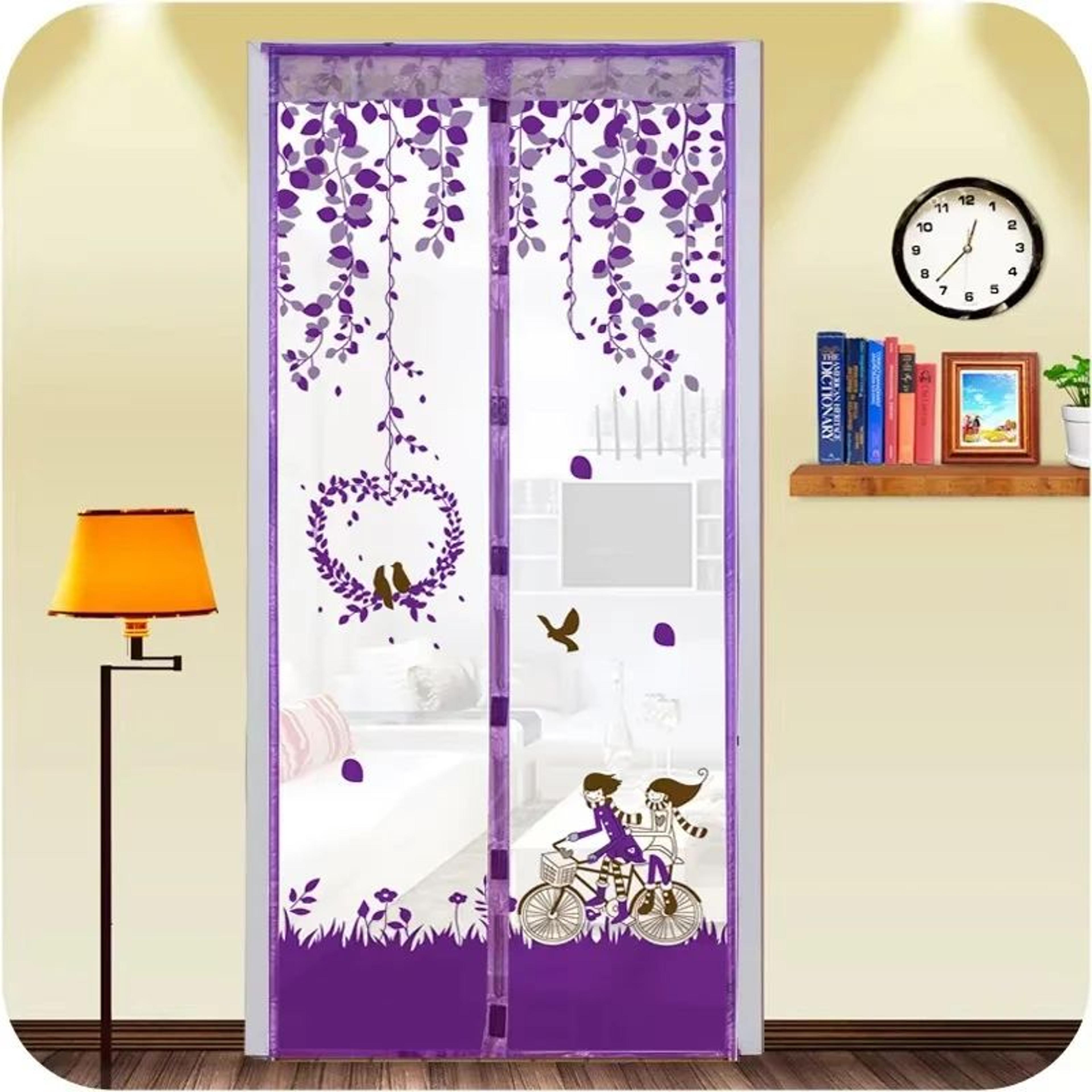 magnetic mesh door curtain with automatic closure