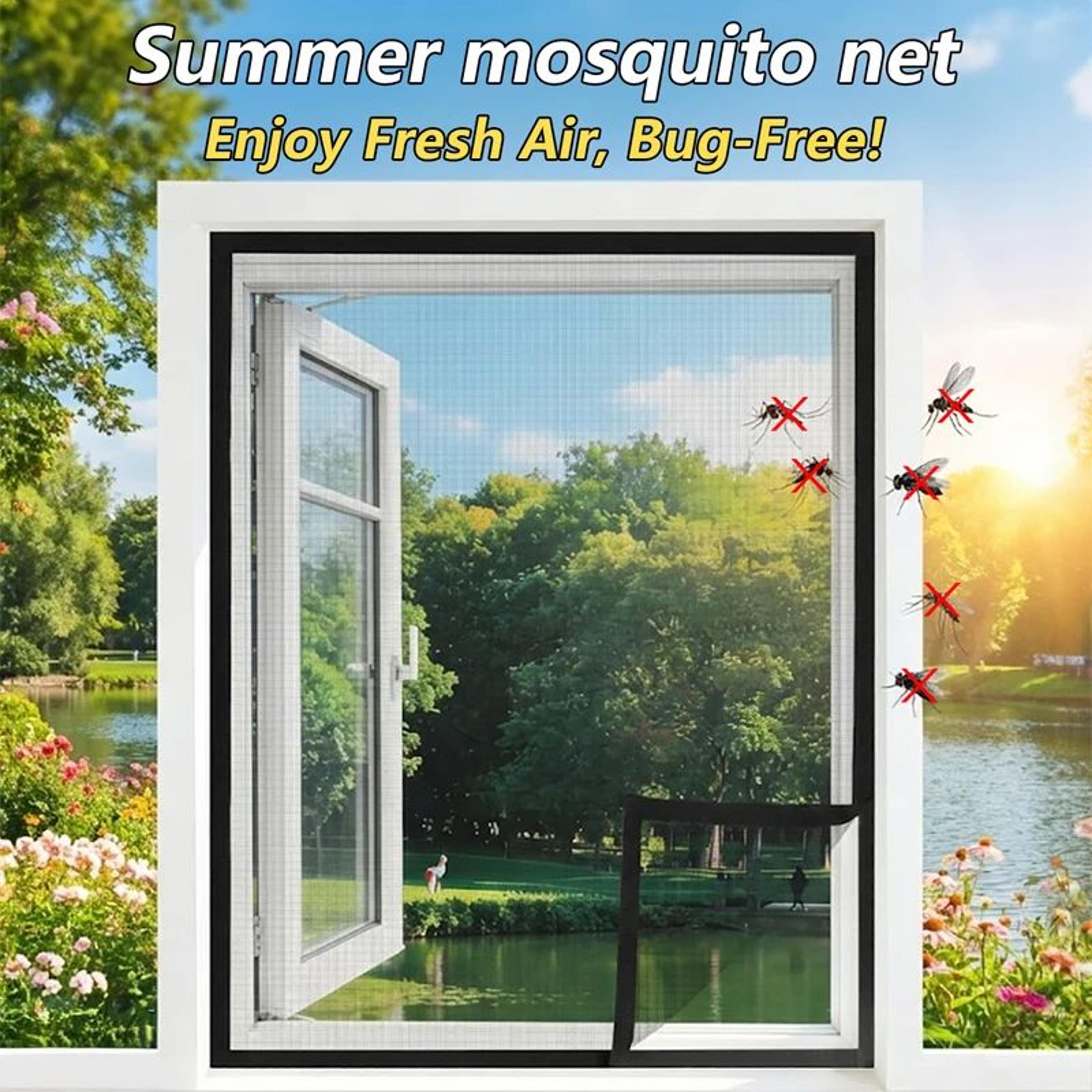 removable black mosquito window mesh kit