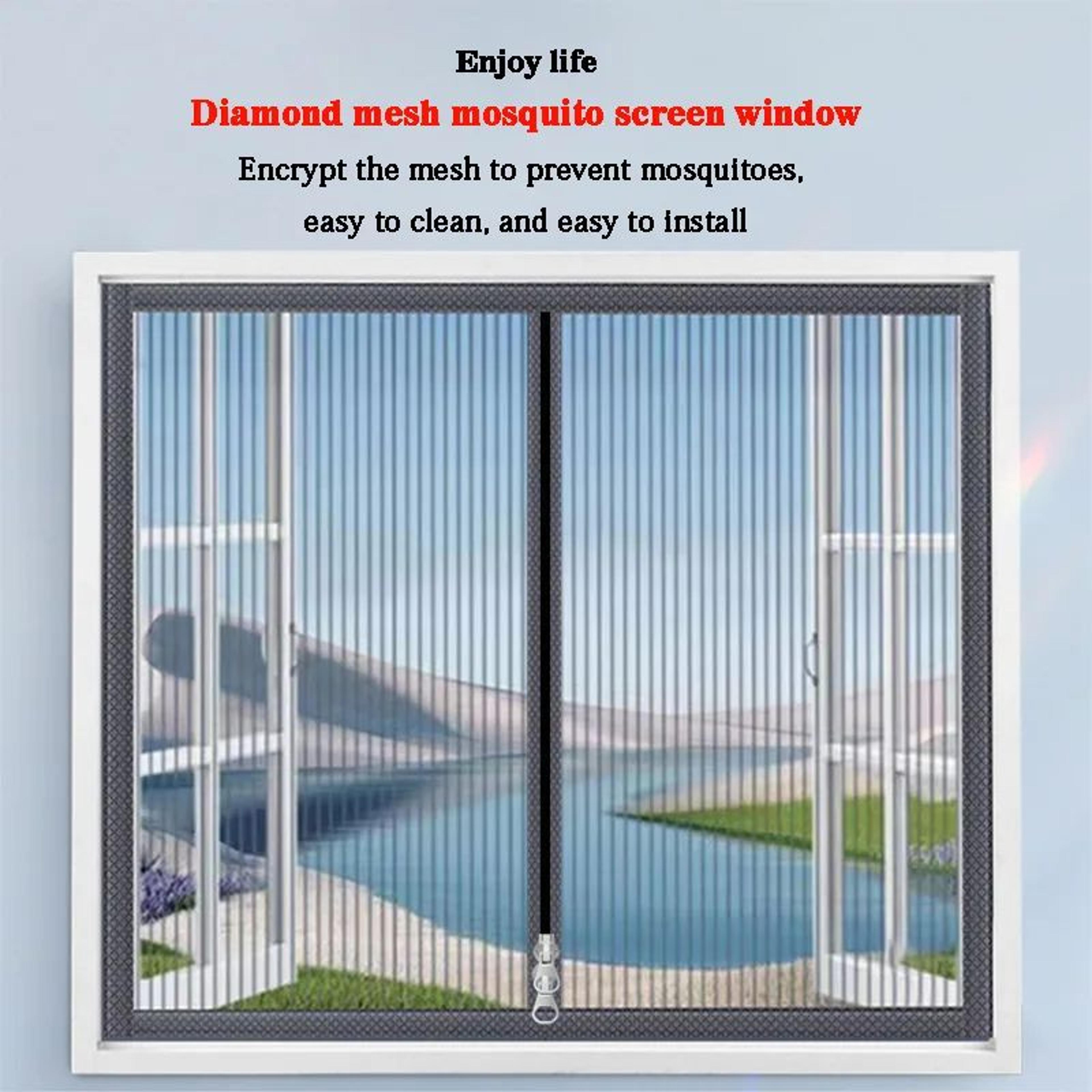custom fit anti cat zipper window screen