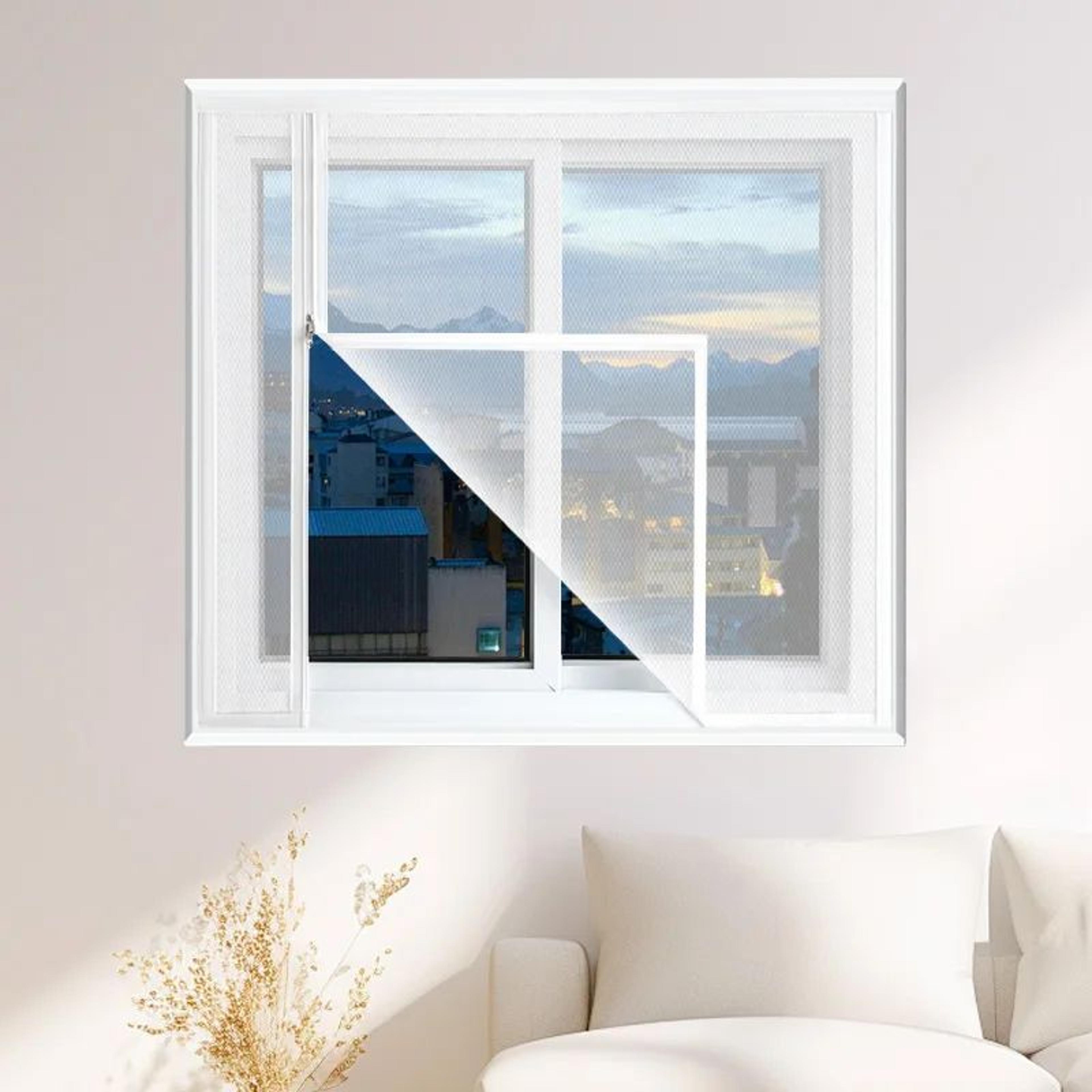 custom white zipper mosquito window screen