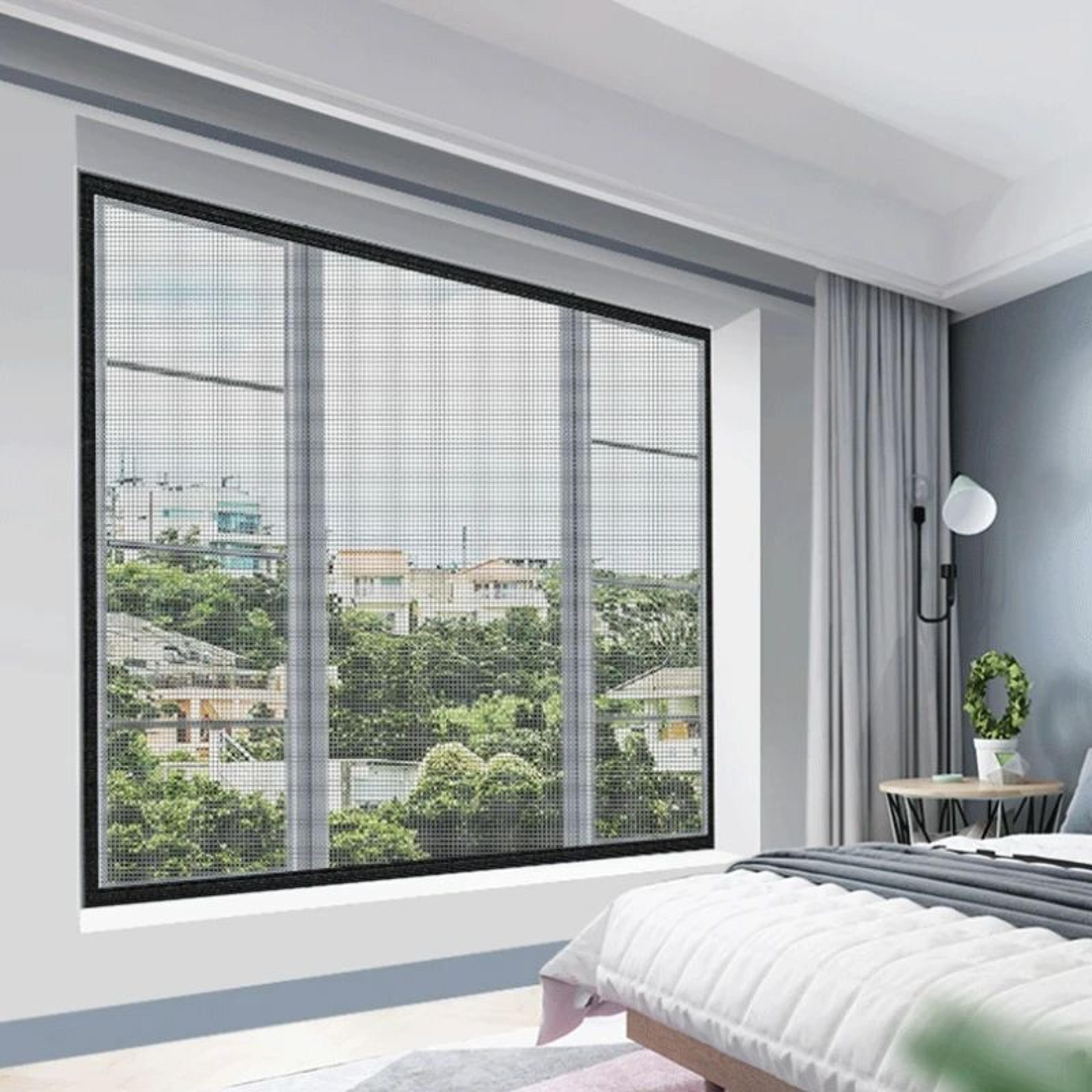 custom fit self adhesive mosquito window screen