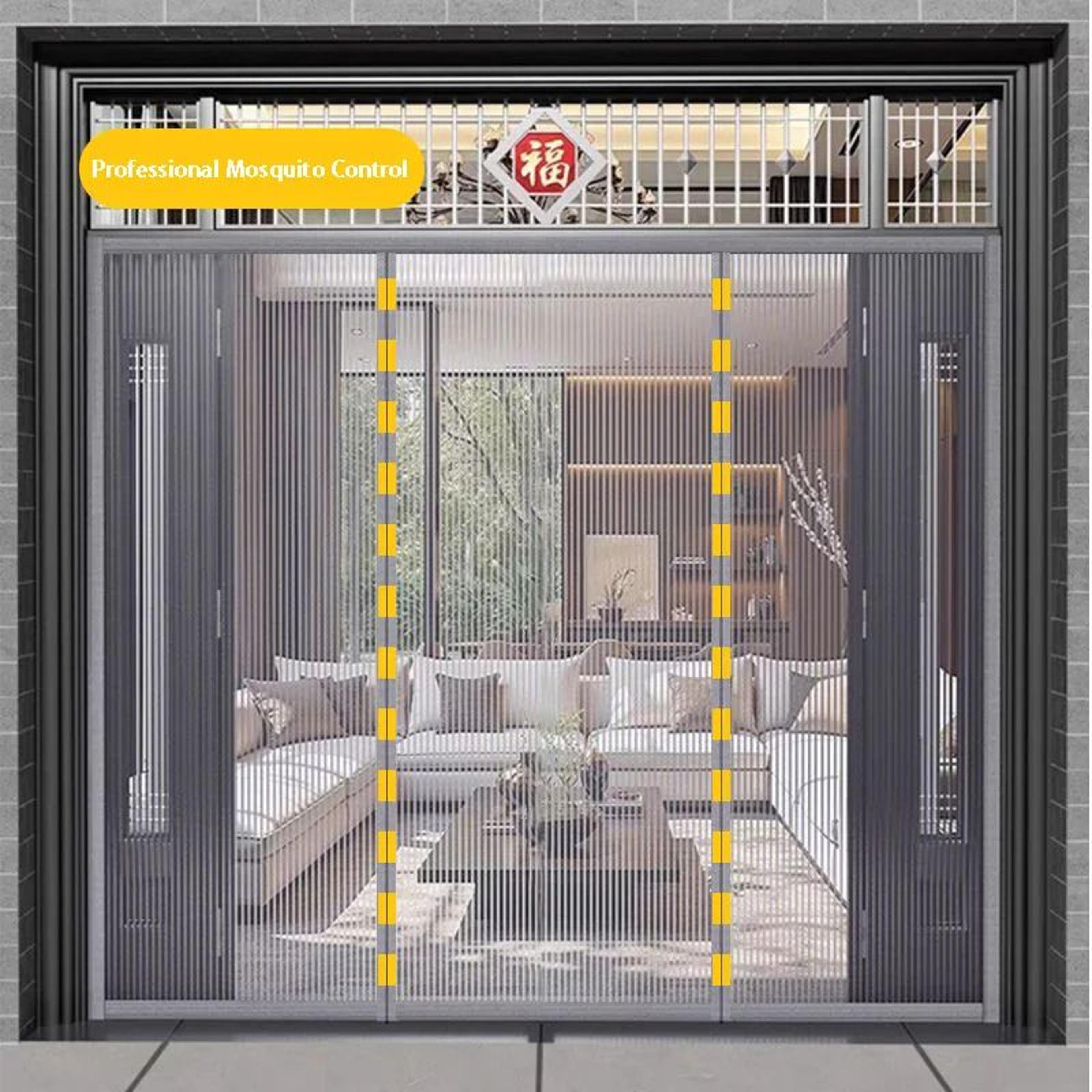 magnetic mosquito screen door self closing insect mesh curtain