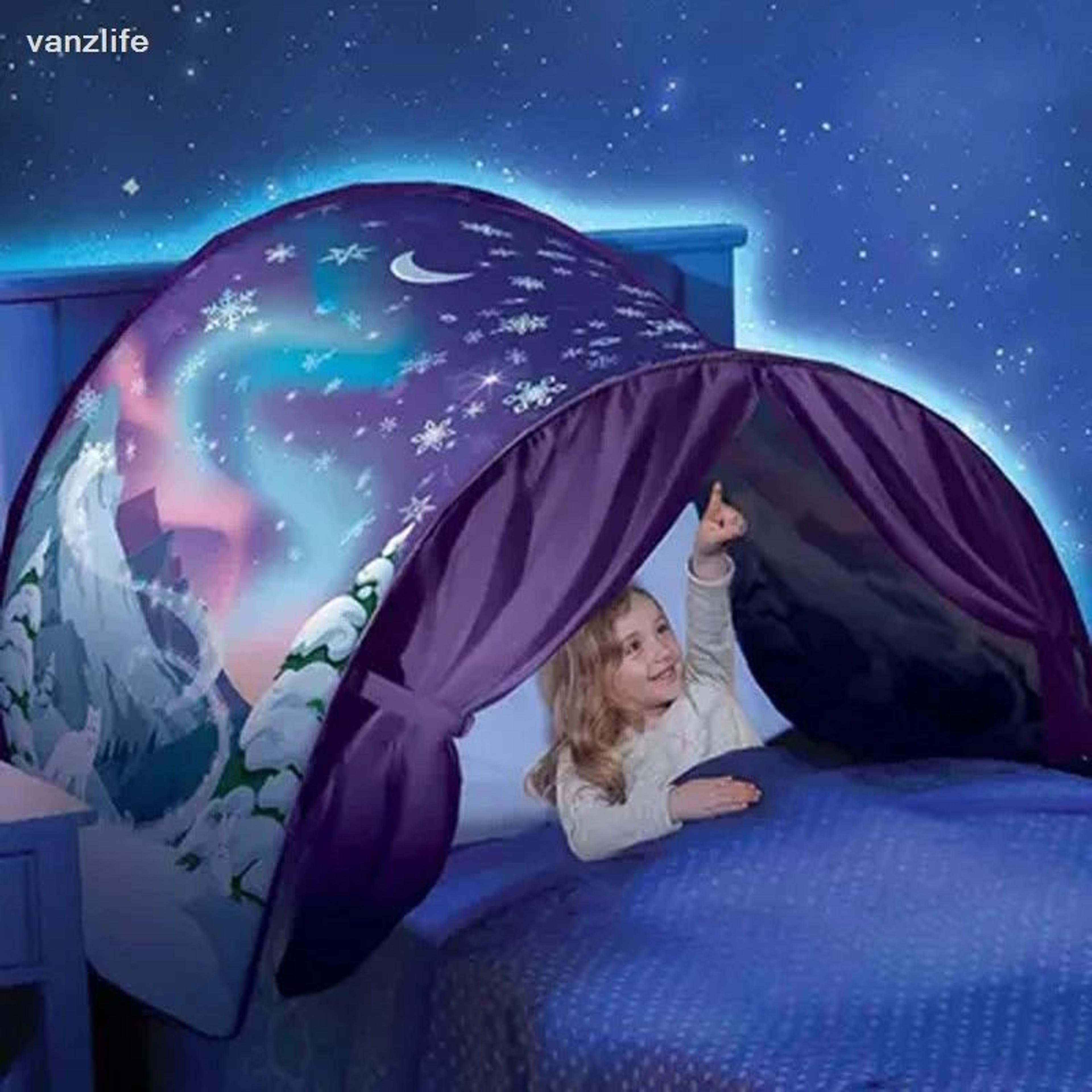 kids starry bed tent folding mosquito net canopy