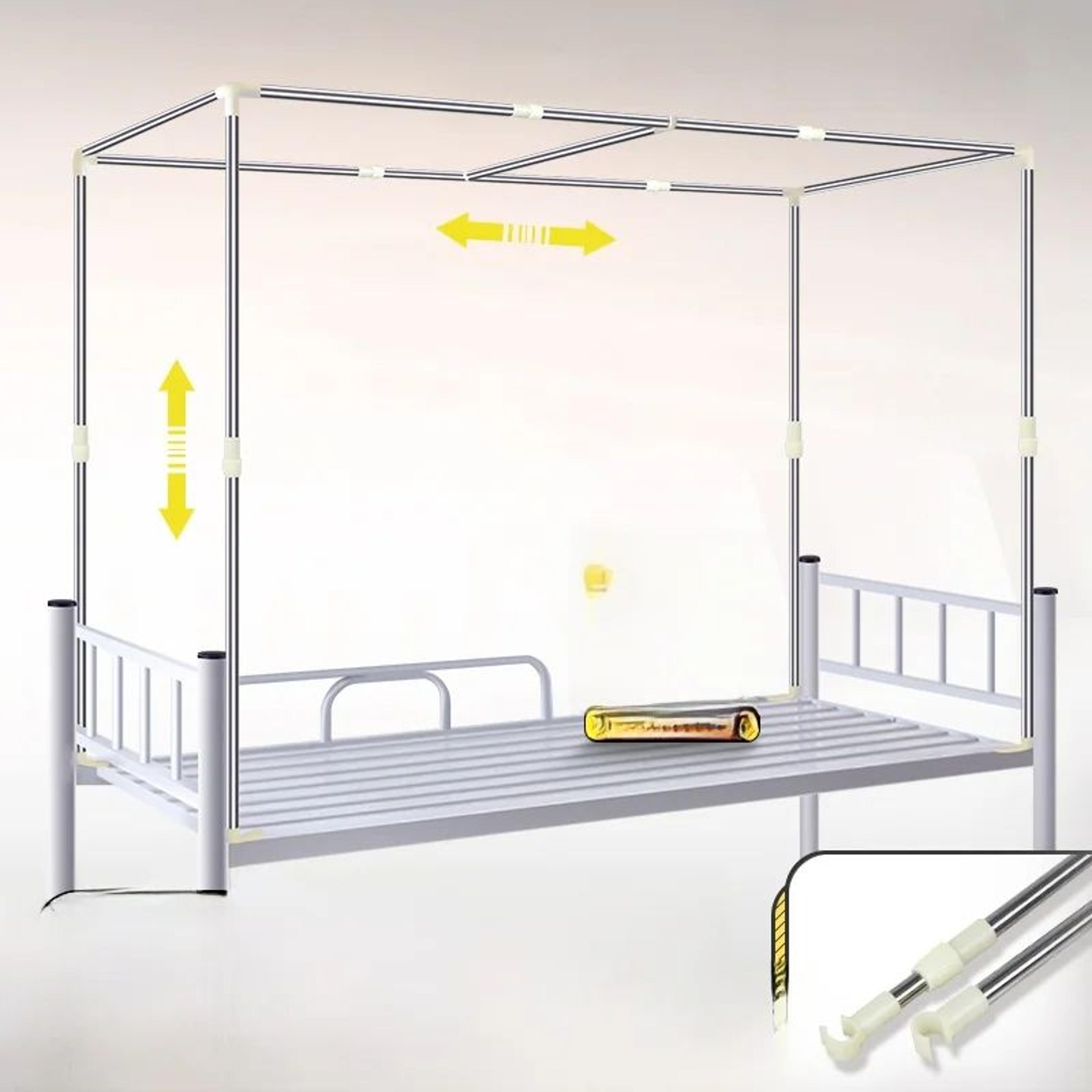 expandable bunk bed curtain frame stainless steel mosquito net support