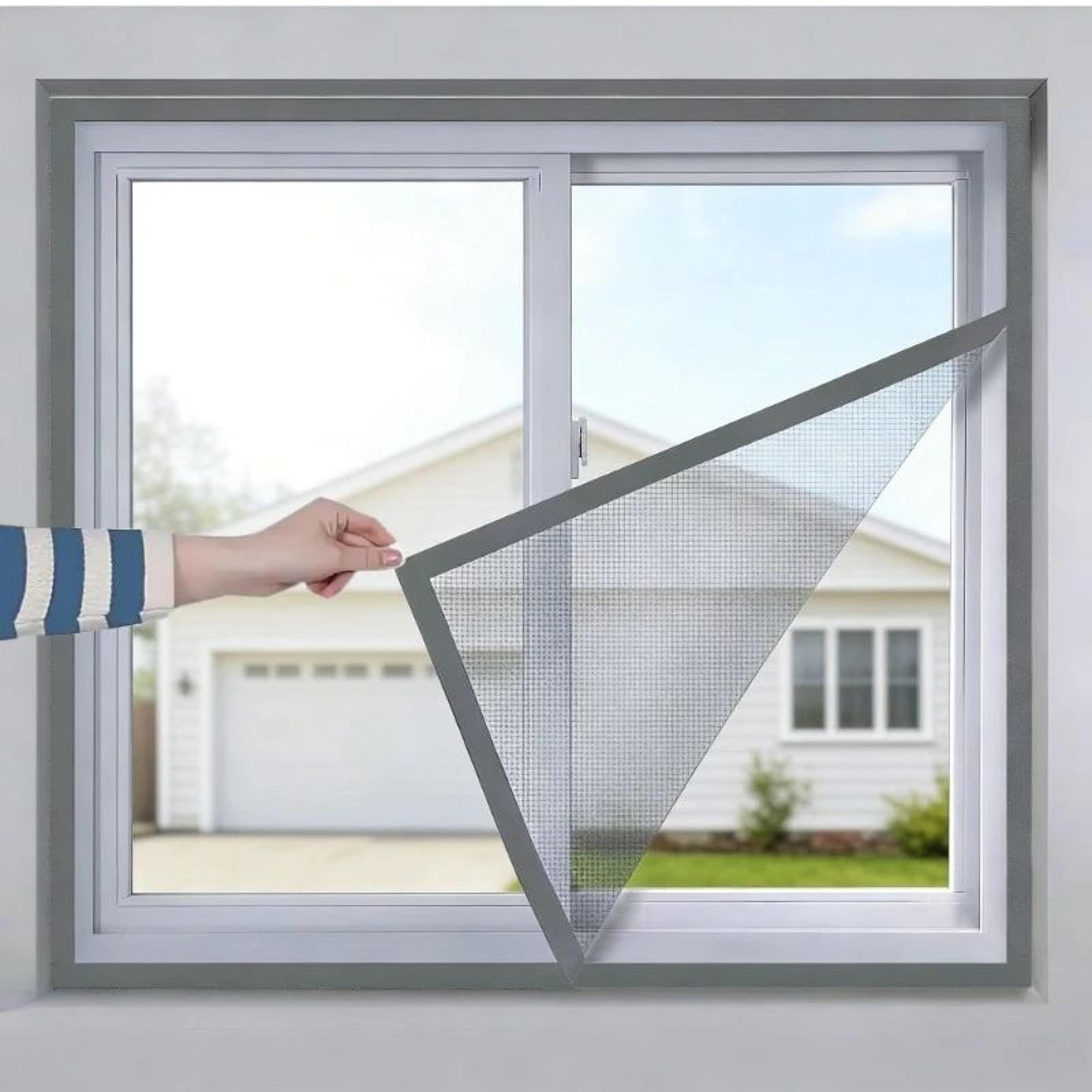 self adhesive mosquito window screen grey insect mesh