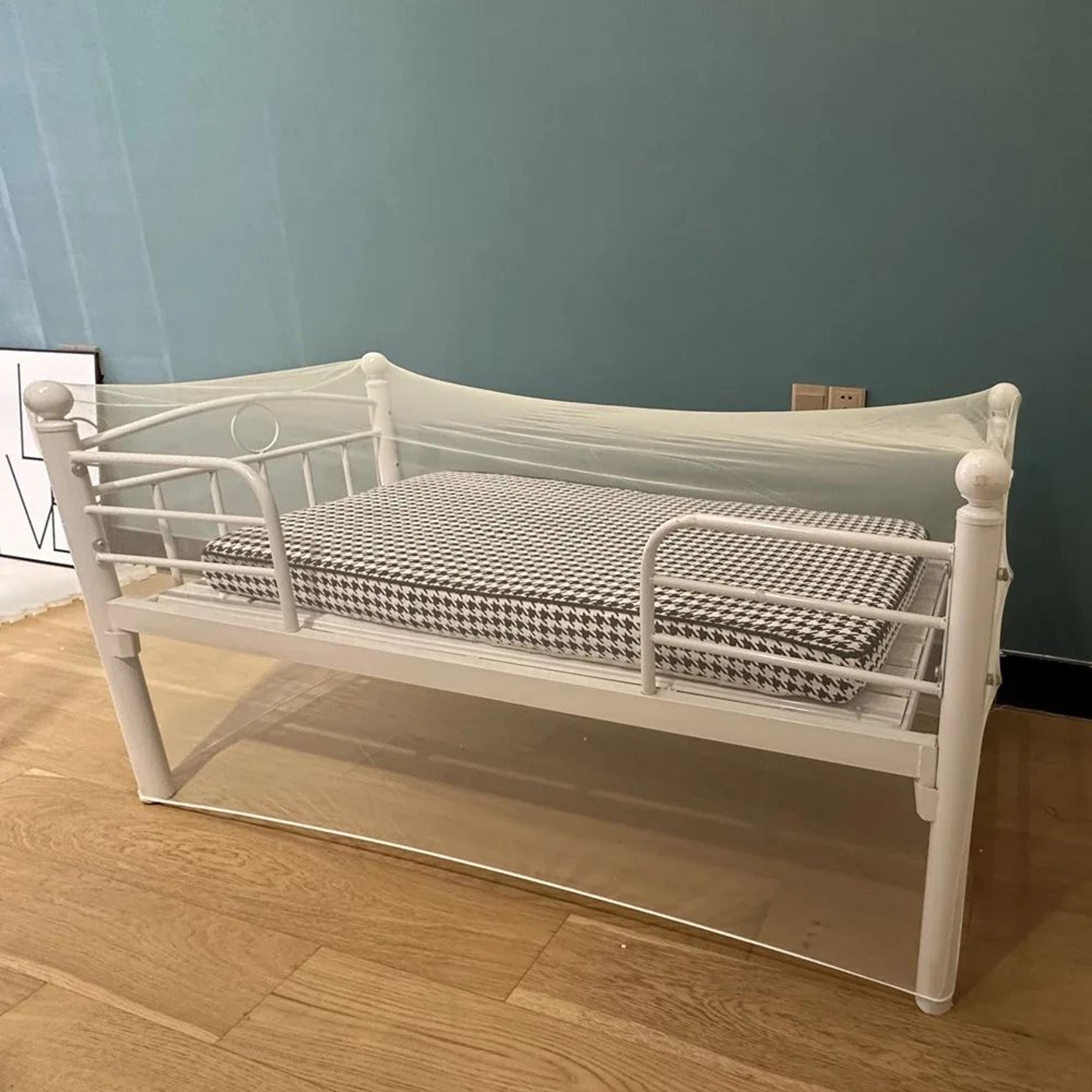 baby crib mosquito net zipper insect mesh cover