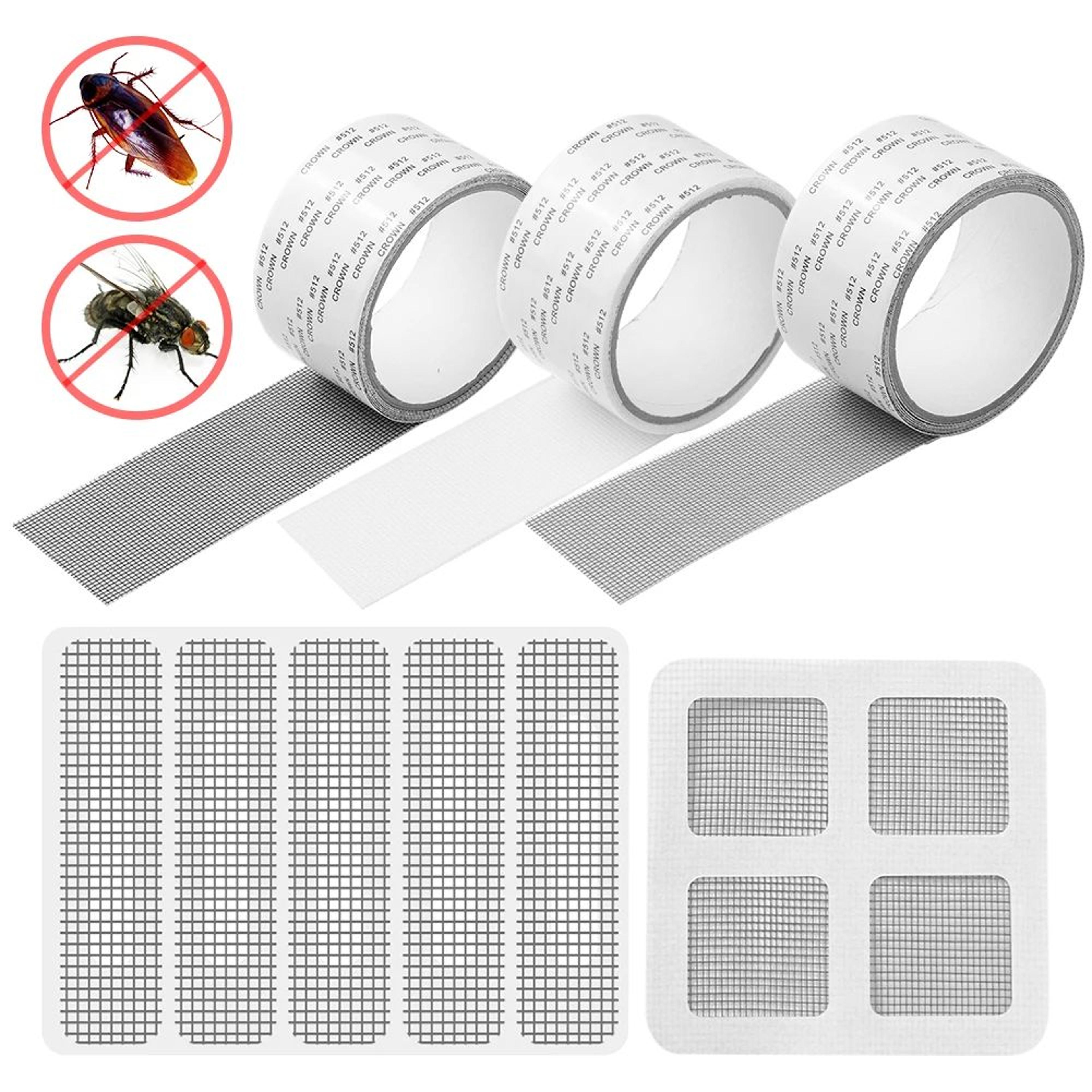 quick fix window screen repair patch self adhesive mesh