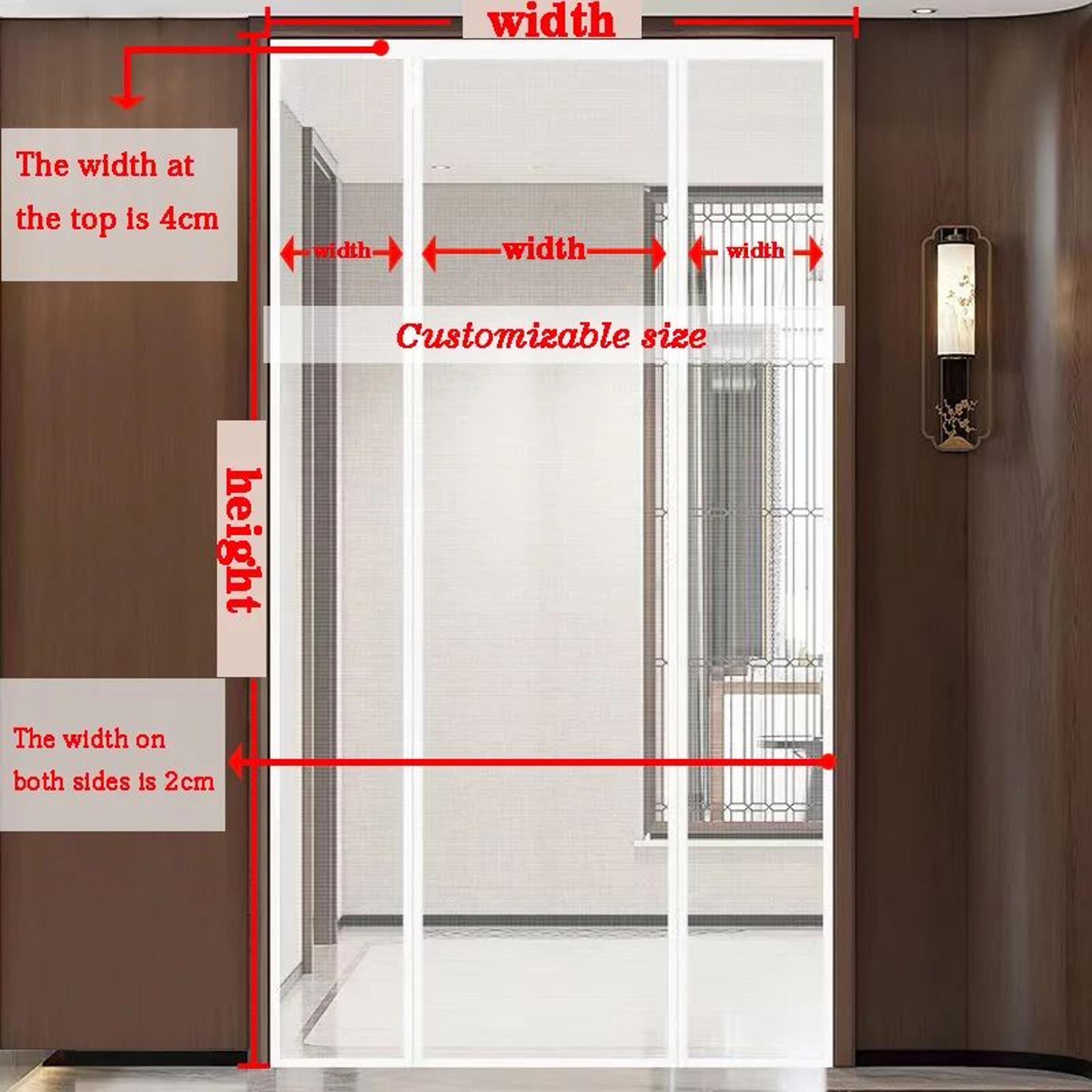 double opening magnetic mosquito door curtain