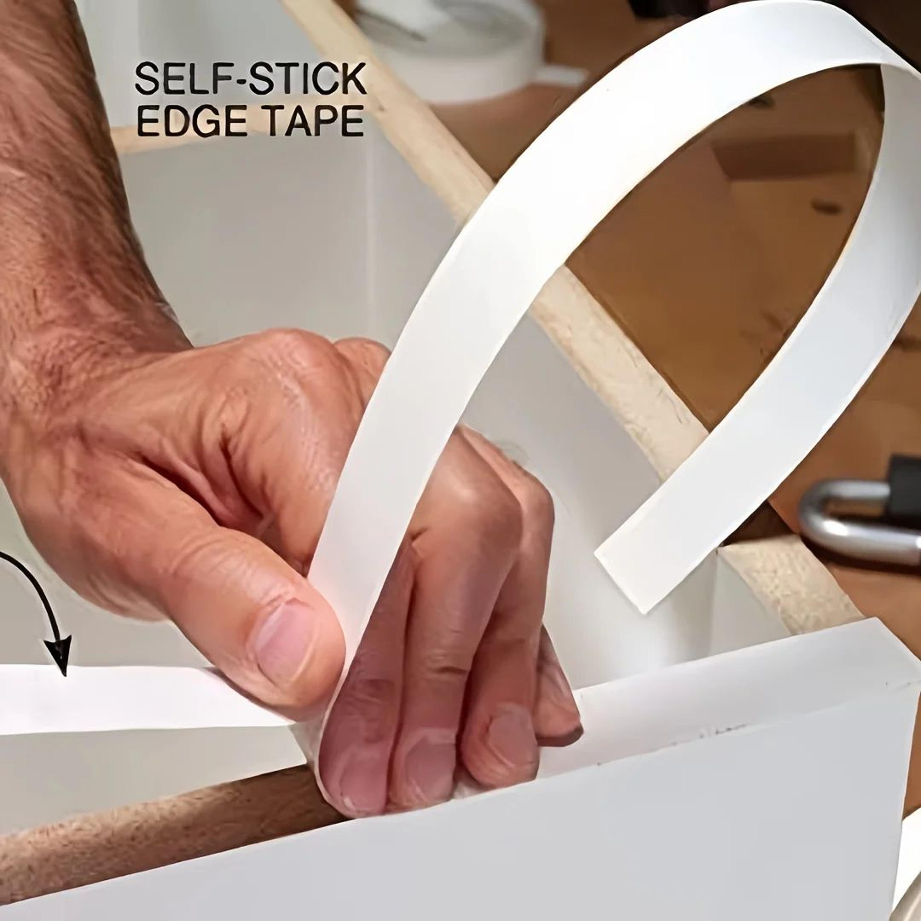 white wood grain edge banding repair sticker