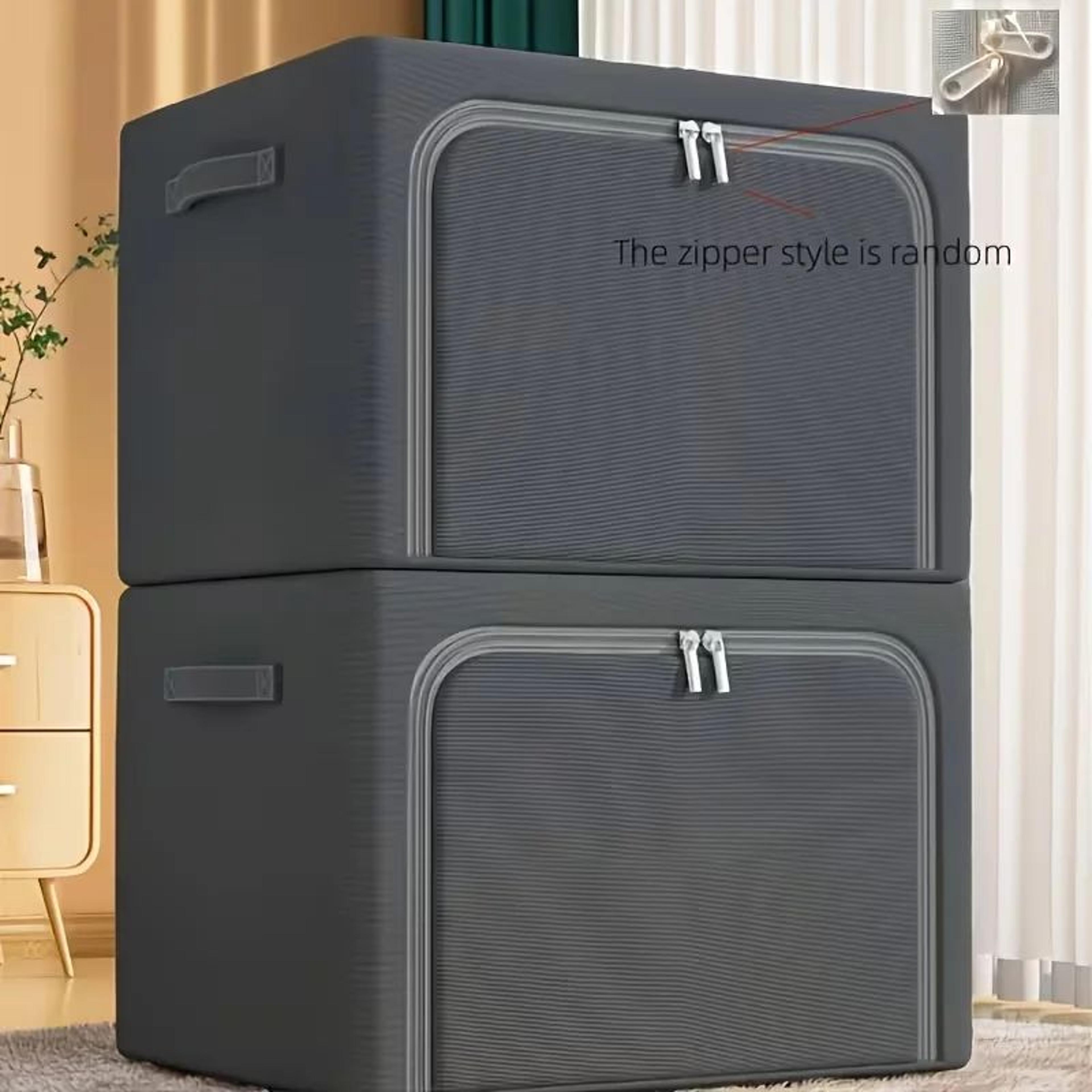 steel frame foldable clothing storage box