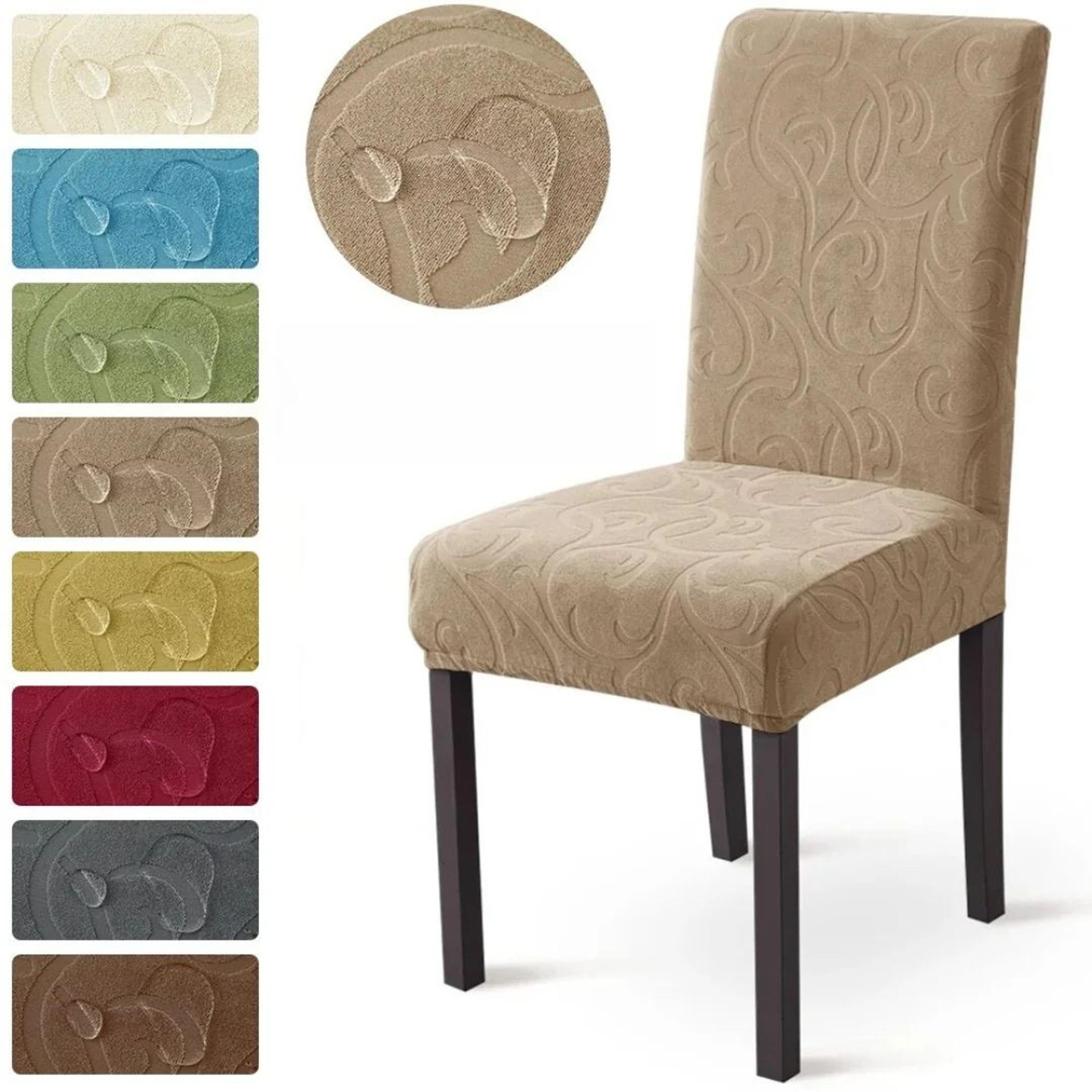 thick jacquard stretch dining chair cover