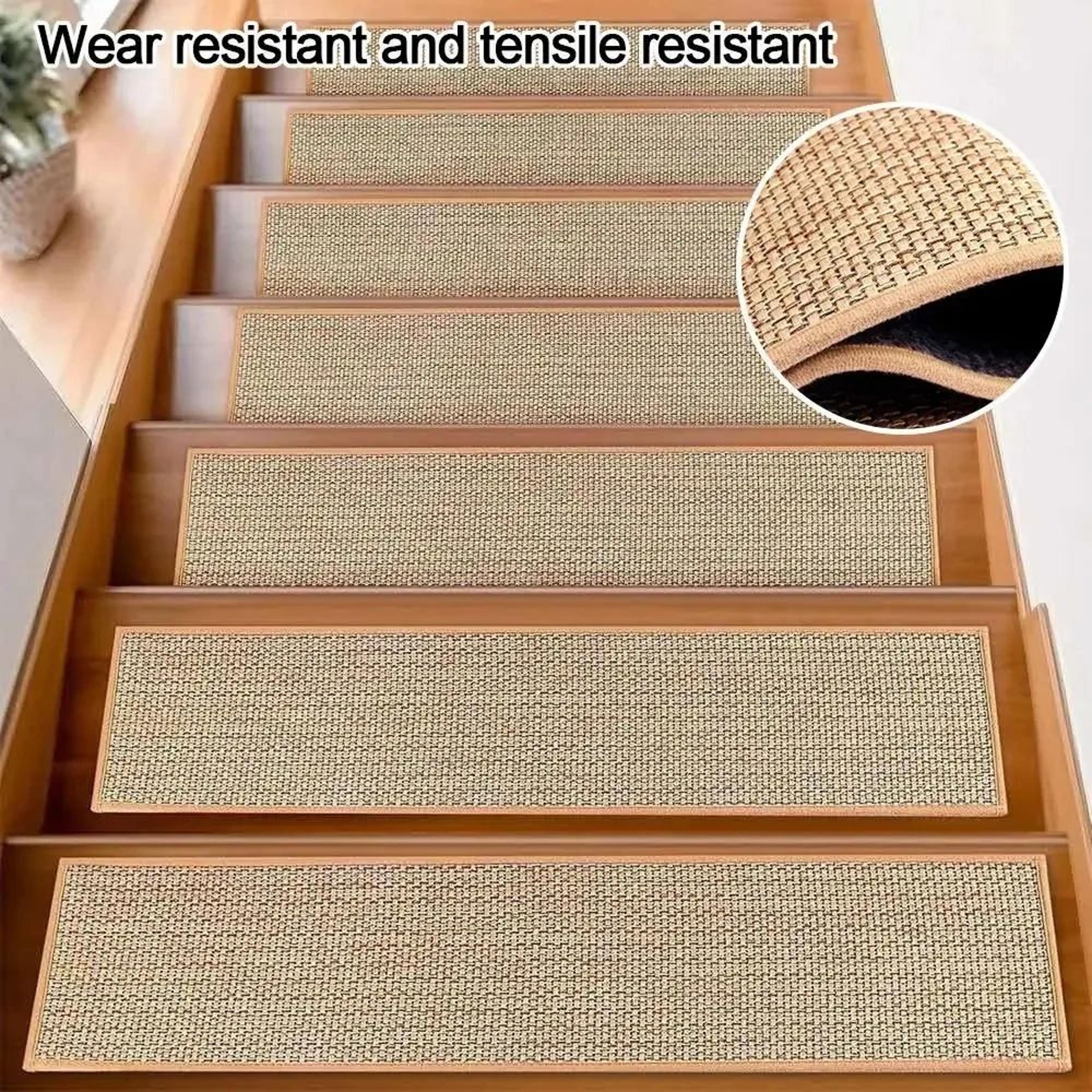 non slip linen stair tread mats