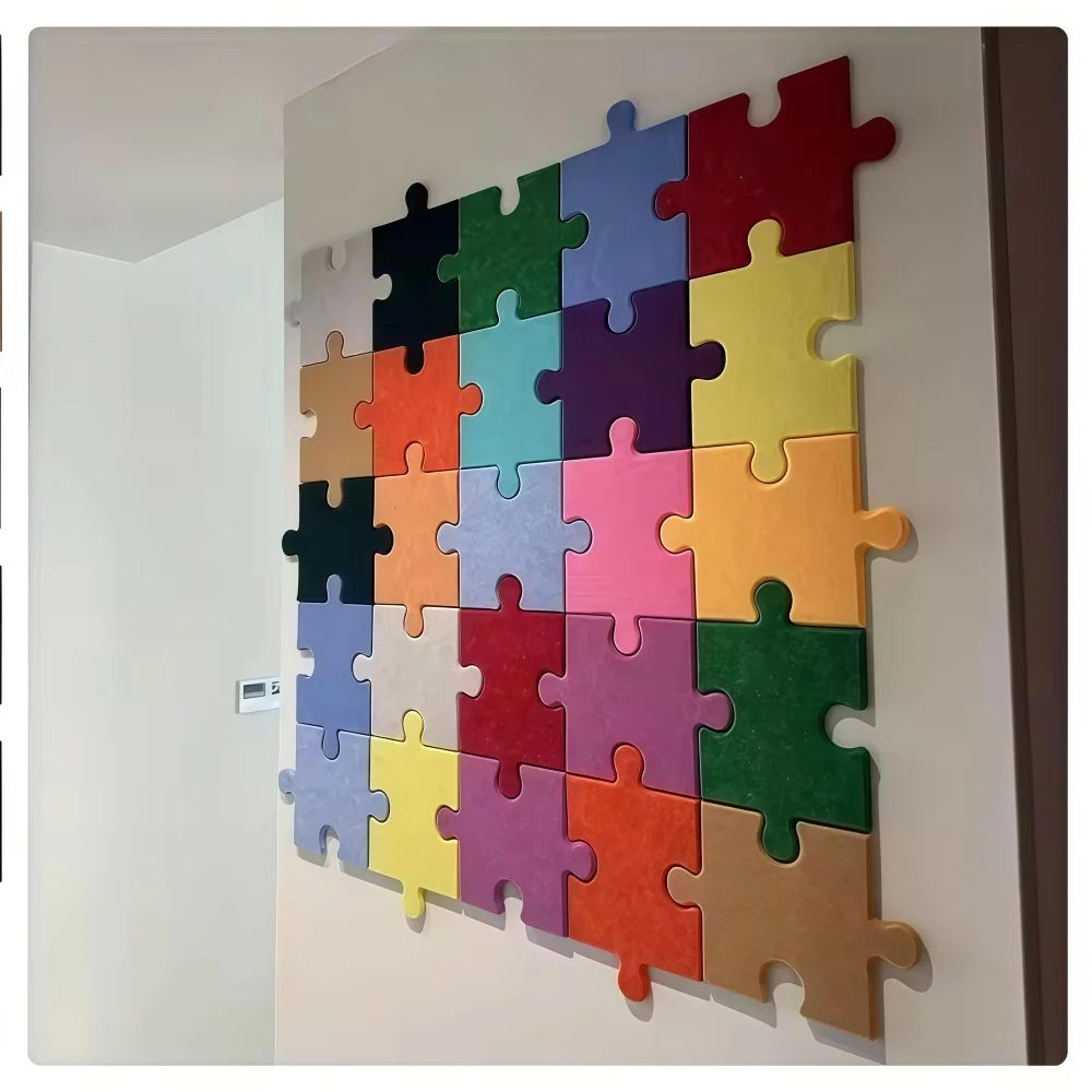cartoon puzzle wall sticker home decor
