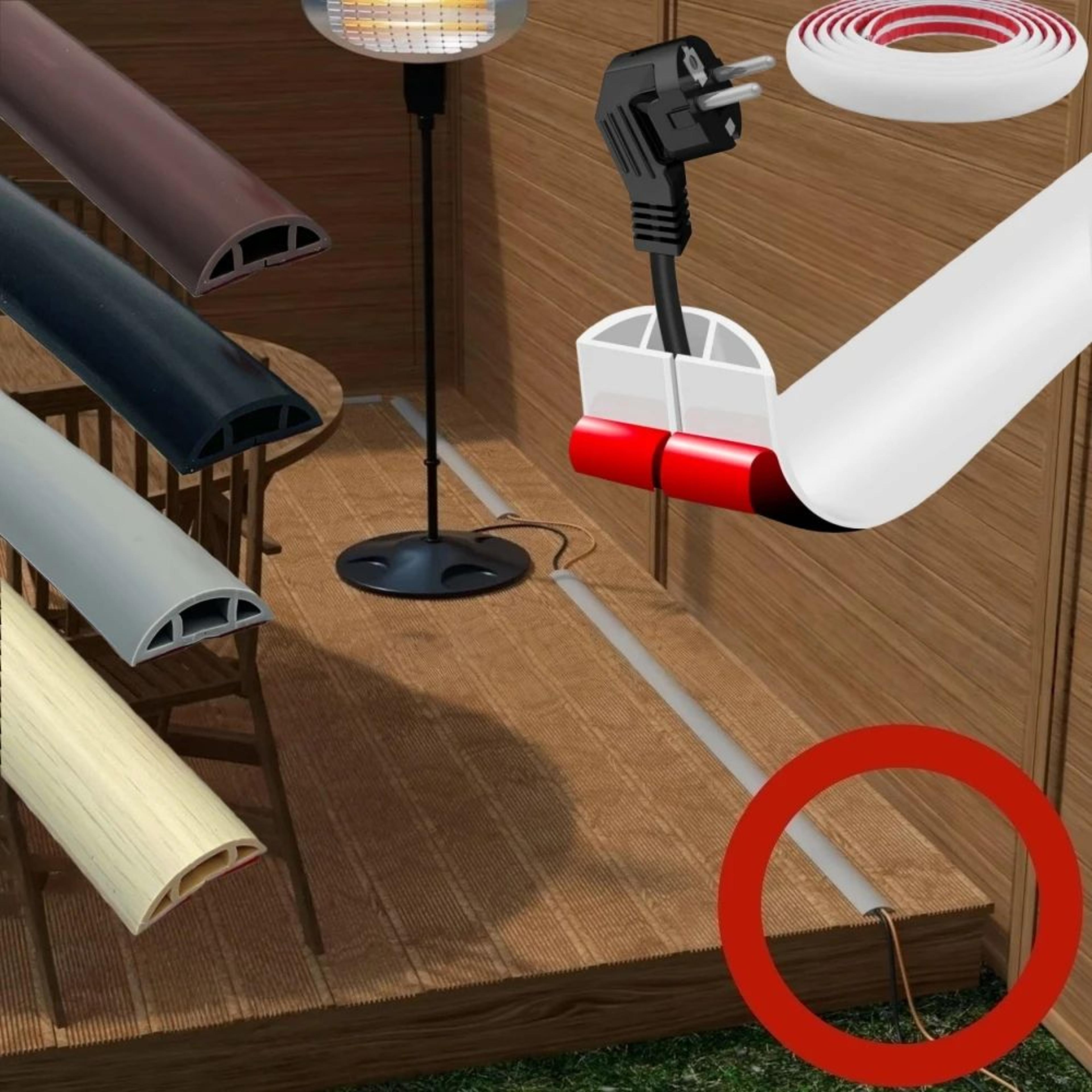 self adhesive floor cord cover cable protector