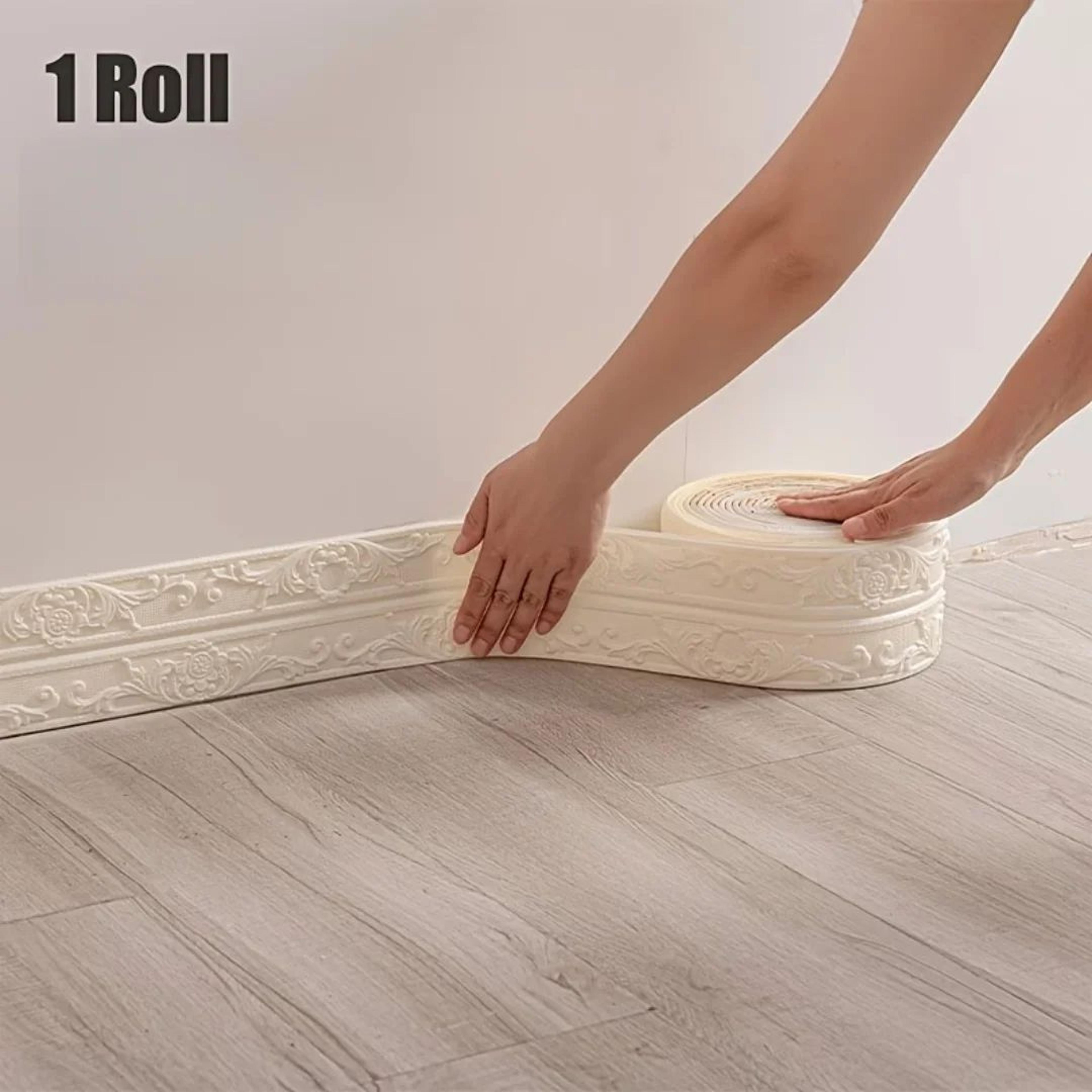 self adhesive 3d wall trim waterproof baseboard border