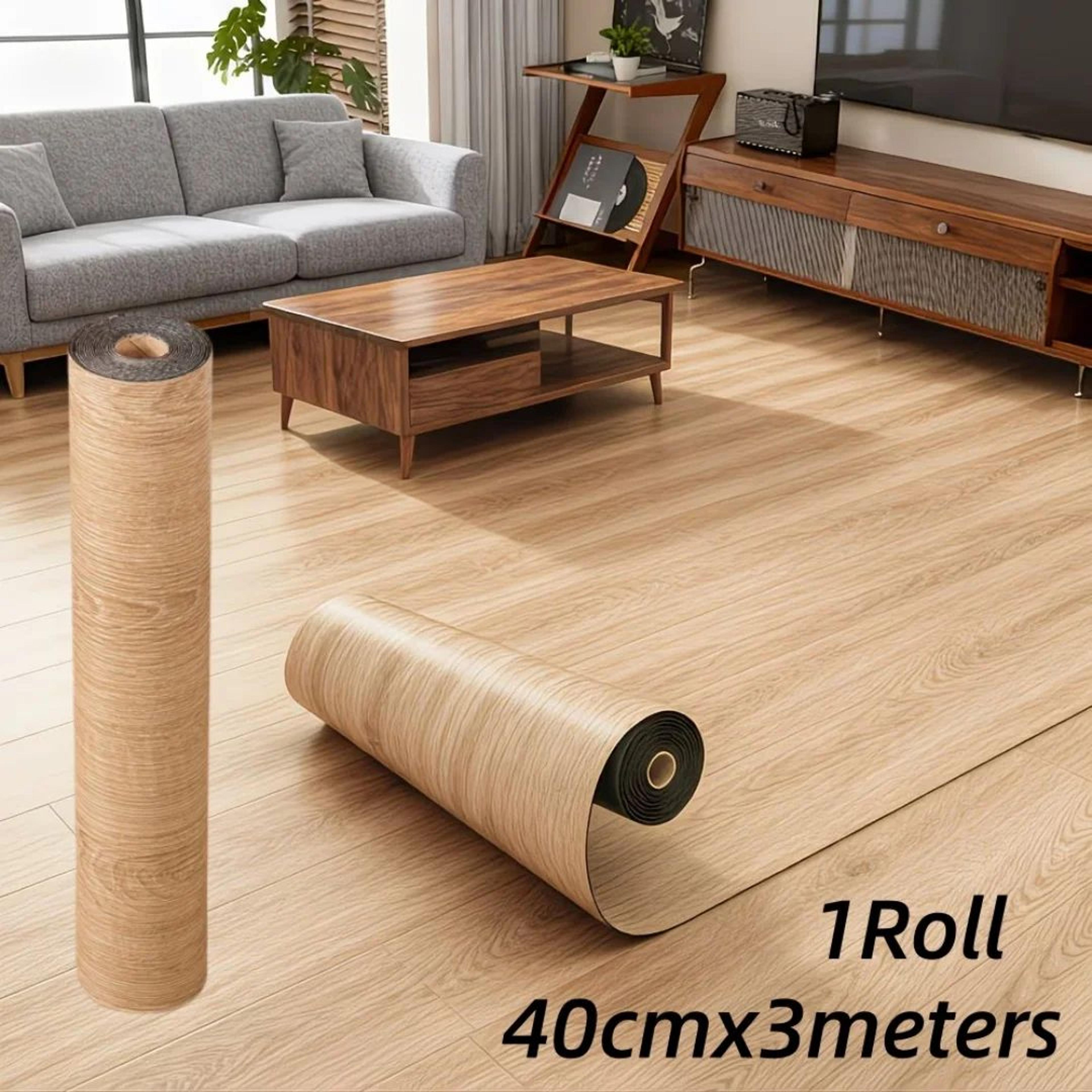 peel and stick wood grain floor sticker