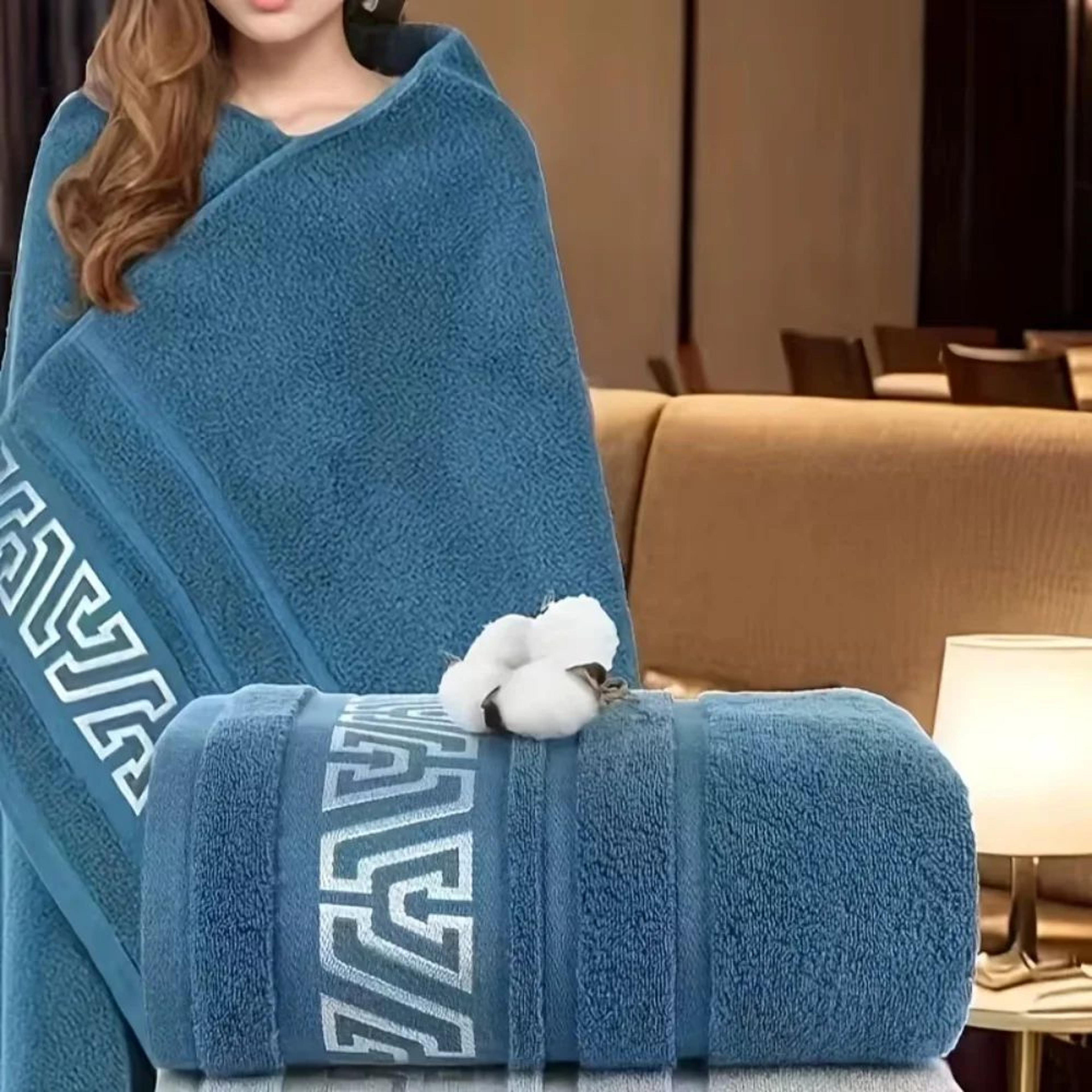 pure cotton thick absorbent bath towel
